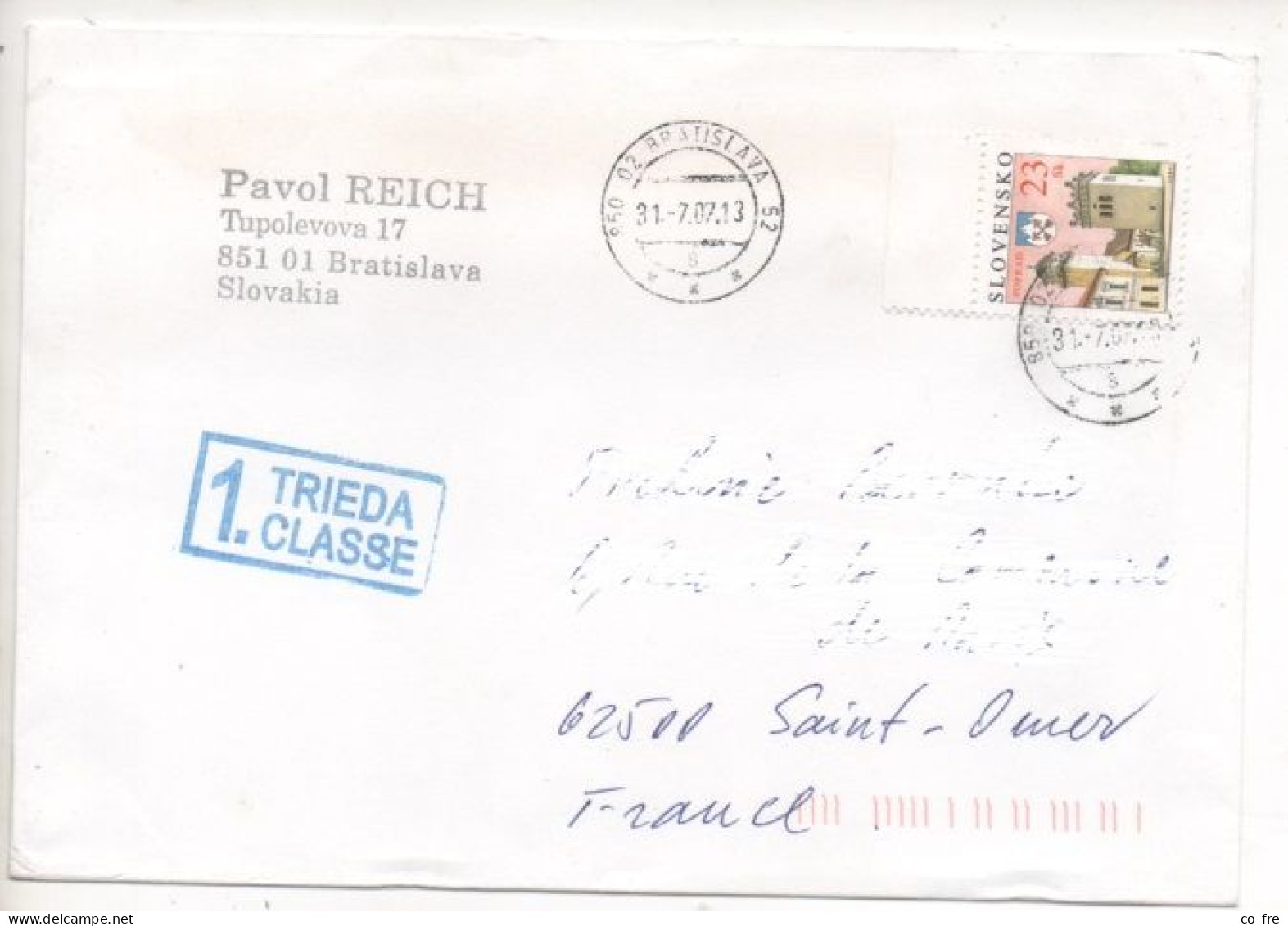 Slovaquie N°459 BDF Sur Lettre - Briefe U. Dokumente