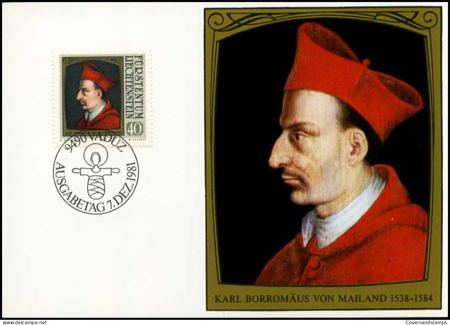 Liechtenstein - MK - St. Karl Borromäus - Cartoline Maximum