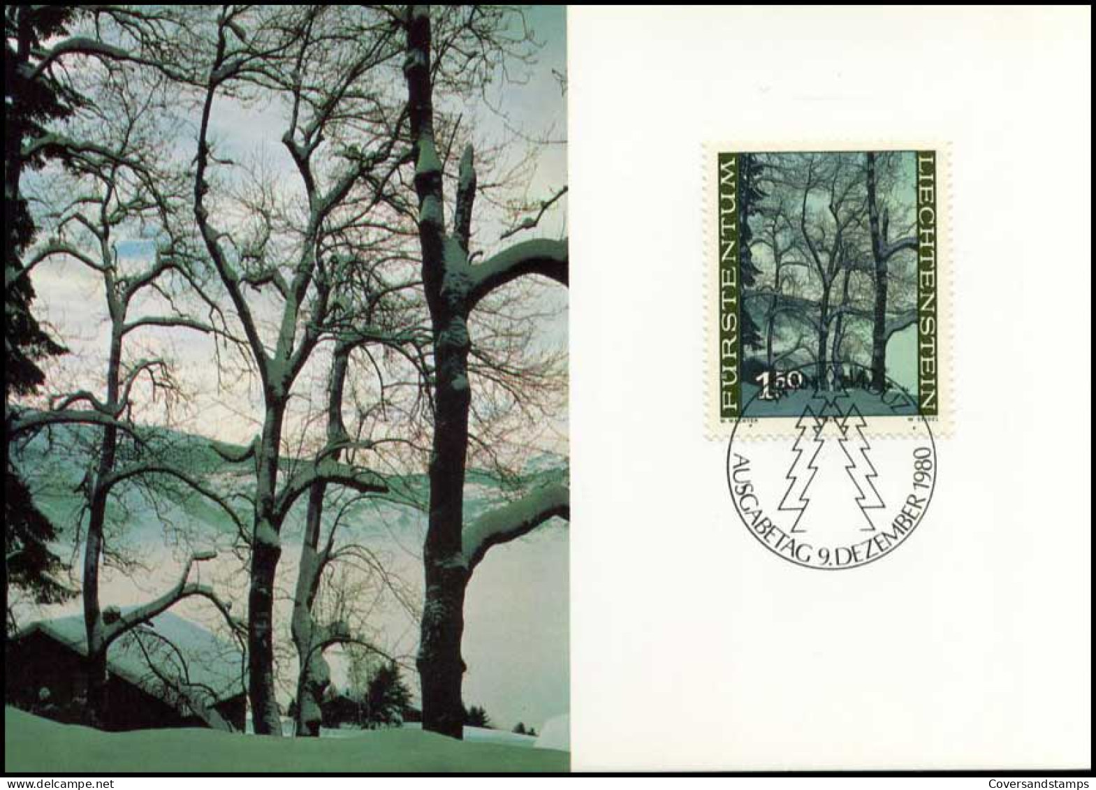 Liechtenstein - MK - Der Wald In Den Jahreszeiten - Maximumkarten (MC)