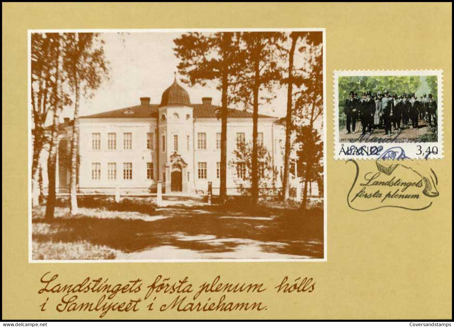 Aland - MK - First Provincial Parliament In The Highschool Of Aland 1922 - Aland
