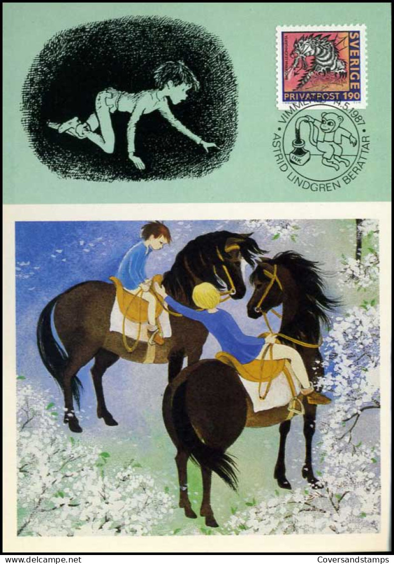 Zweden - MK - Astrid Lindgren - Maximum Cards & Covers