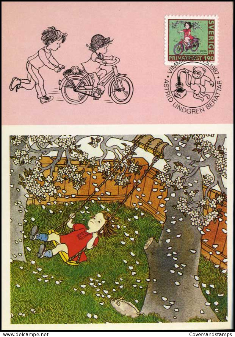 Zweden - MK - Astrid Lindgren - Maximum Cards & Covers