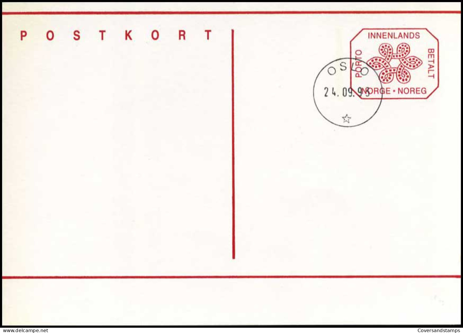 Noorwegen - Postkaart - - Ganzsachen