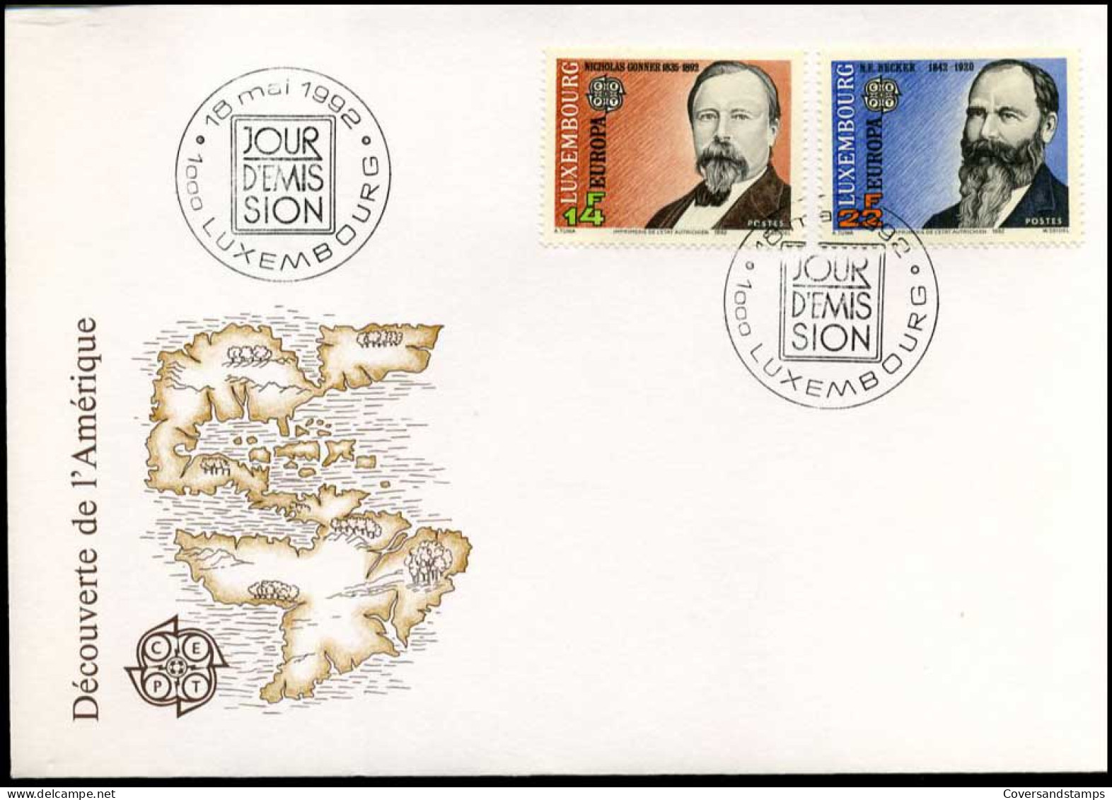 Luxembourg - FDC - Europa 1992 - FDC