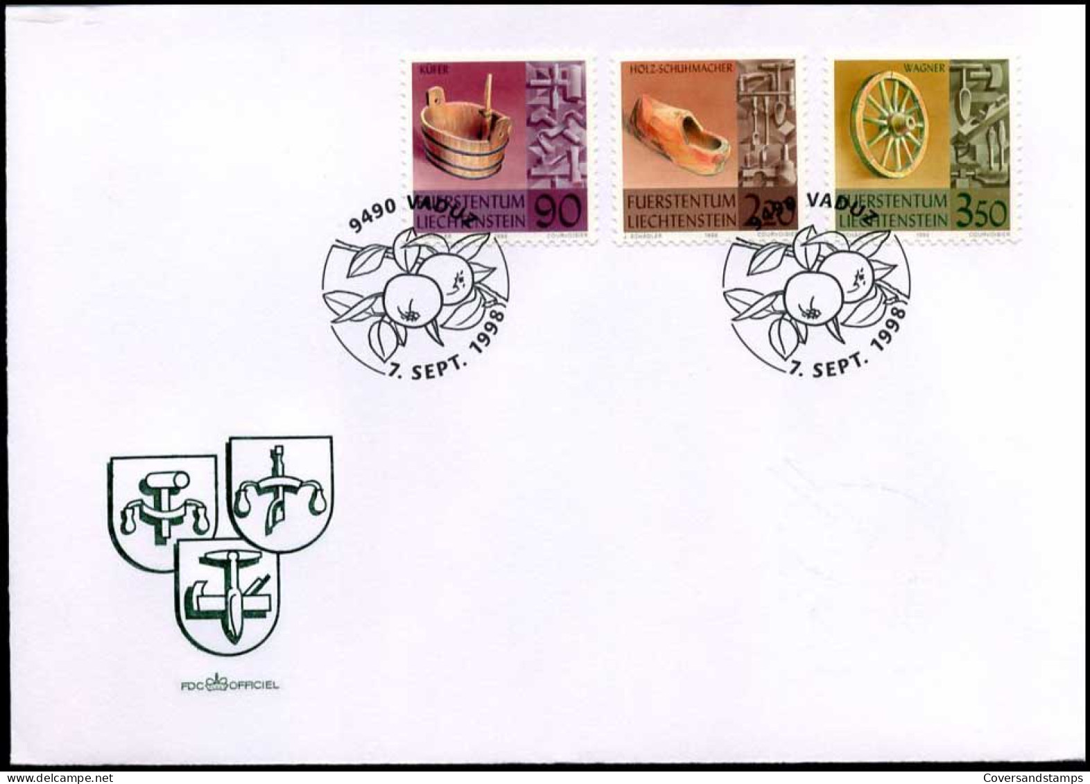 Liechtenstein - FDC - Alte Berufen - FDC