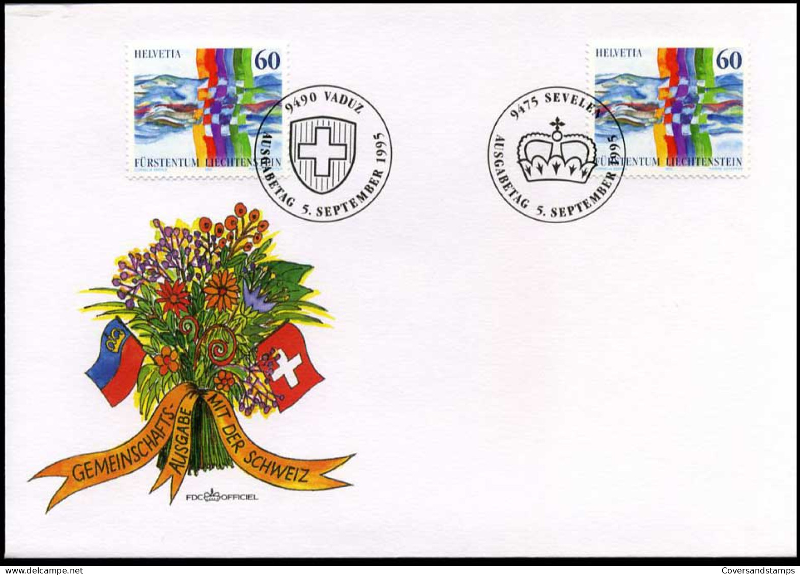 Liechtenstein - FDC -  Gemeinschaftsausgabe Mit Der Schweiz - FDC