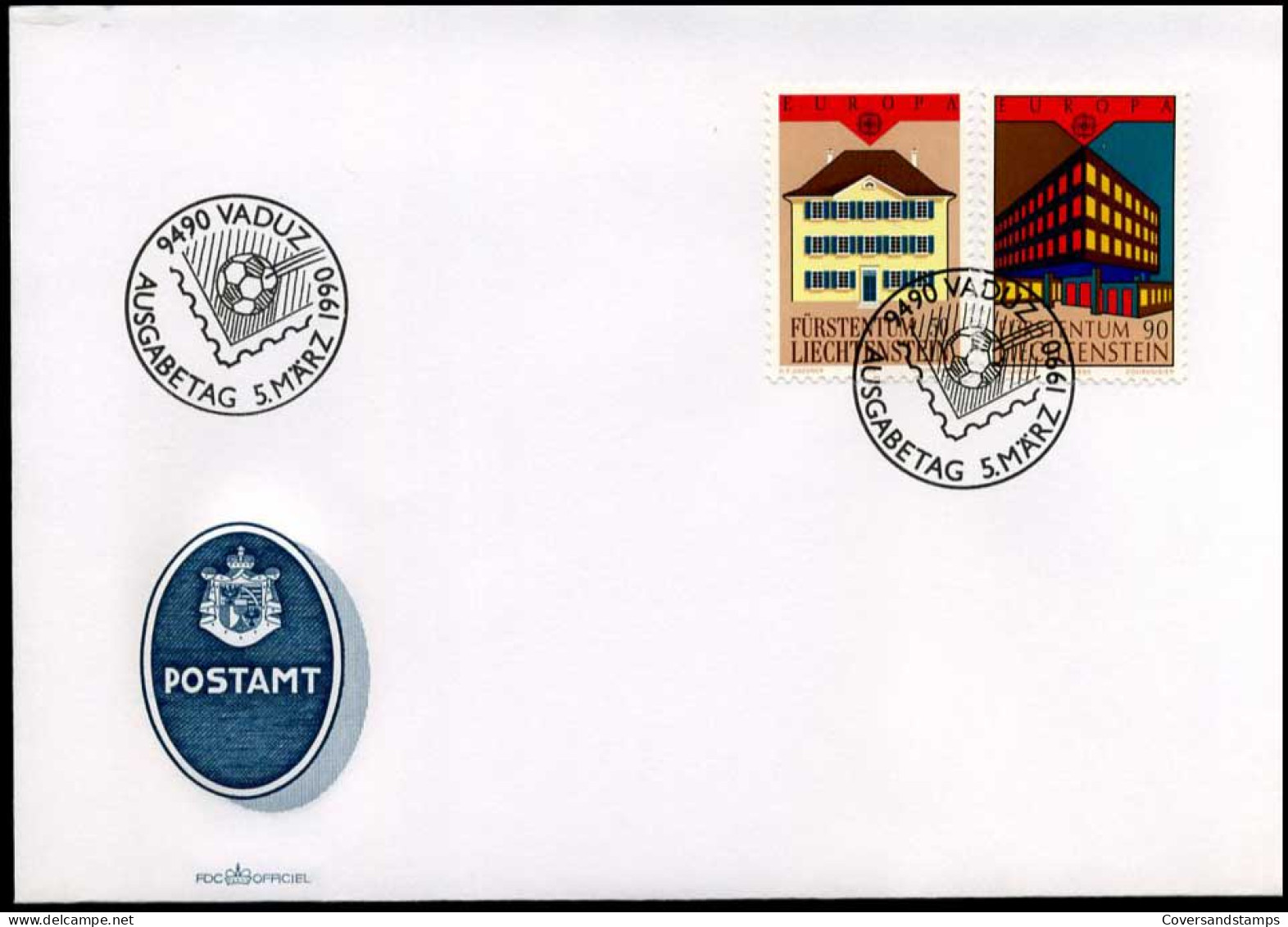 Liechtenstein - FDC -  Europa 1990 - FDC