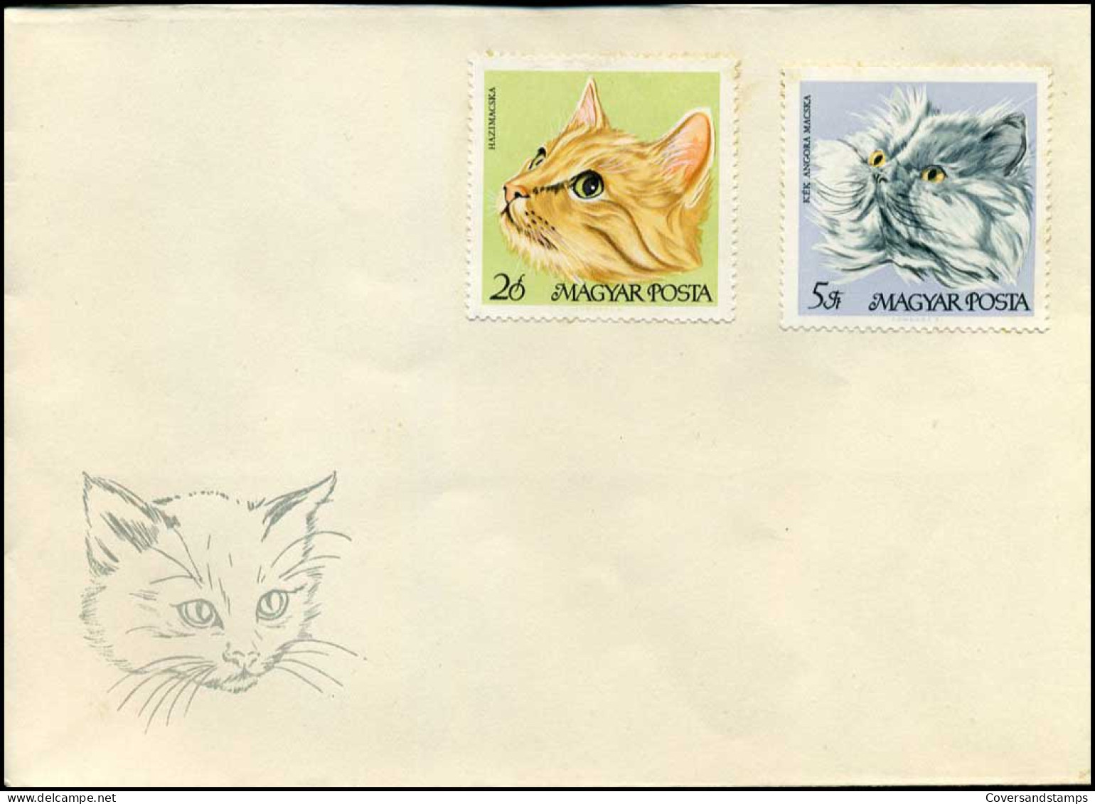 Hongarije - FDC - Katten / Cats - FDC