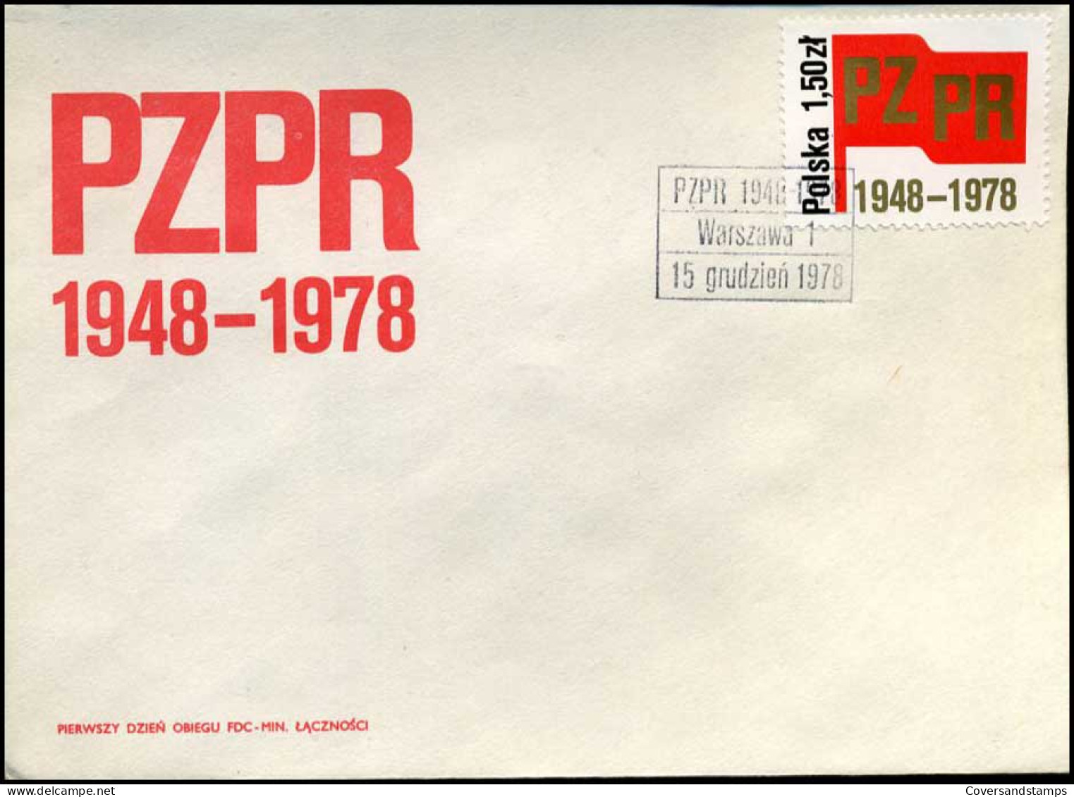Polen - FDC - PZPR 1948-1978 - FDC