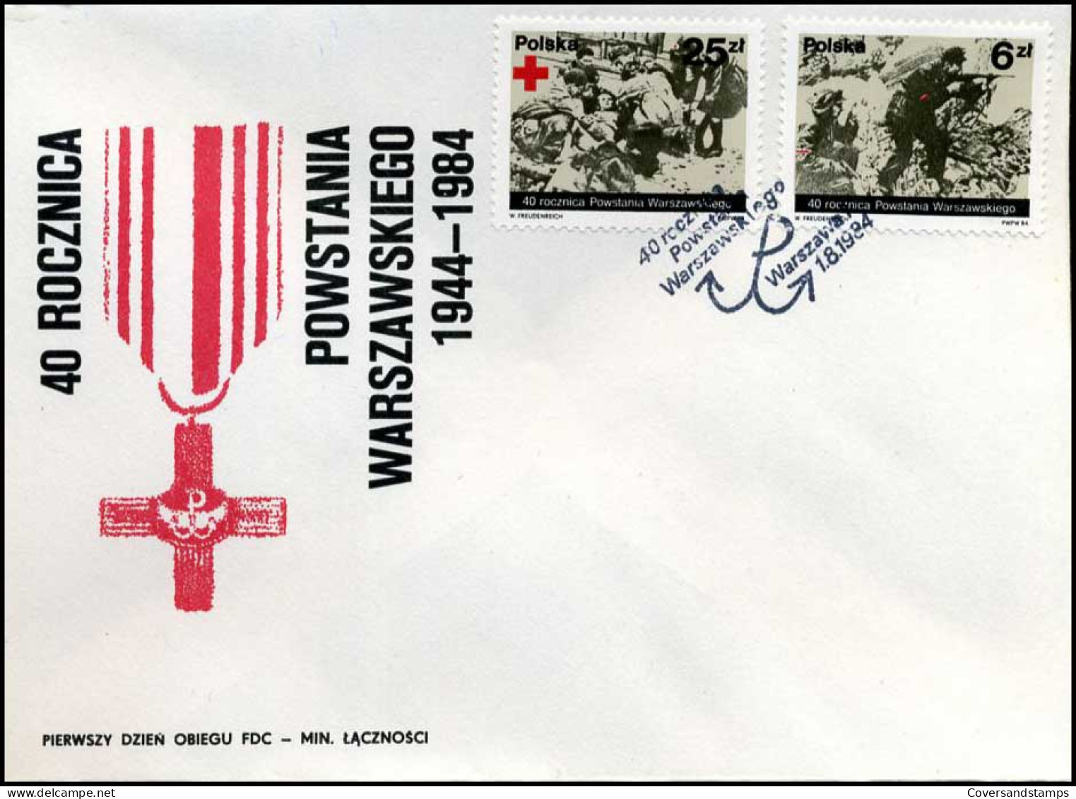 Polen - FDC - 40 Rocznica Powstania Warszawskiego - FDC