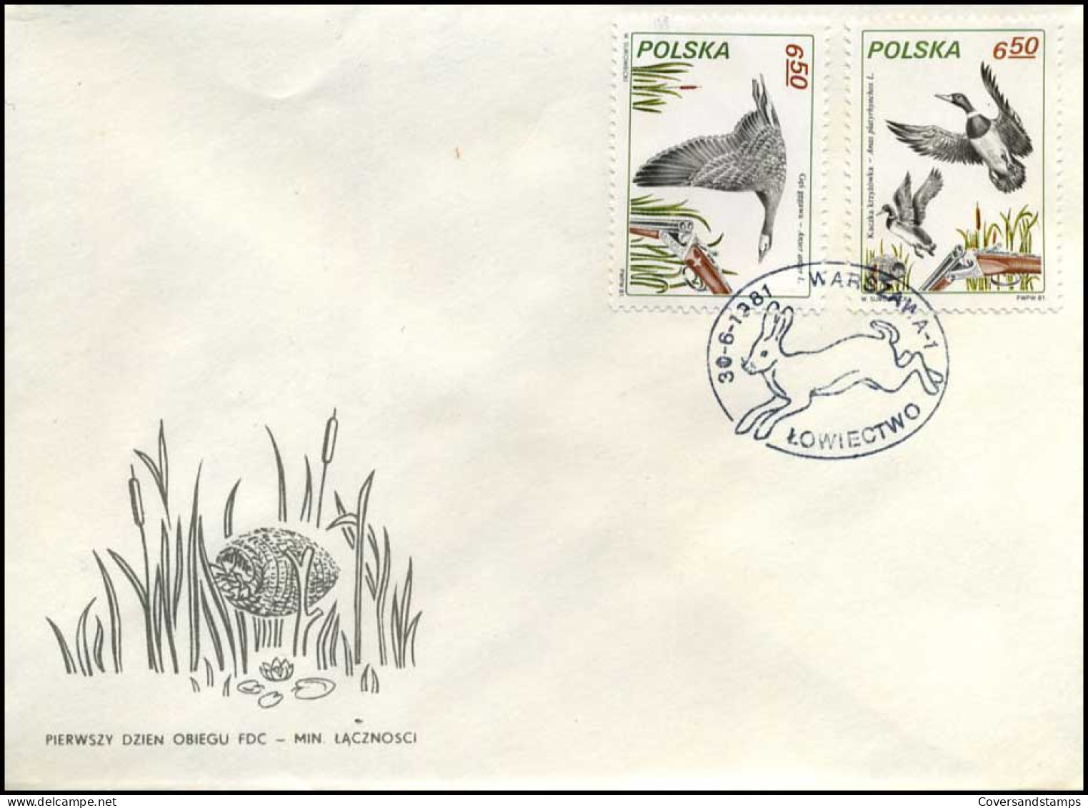 Polen - FDC - Wilde Dieren / Wild Animals - FDC