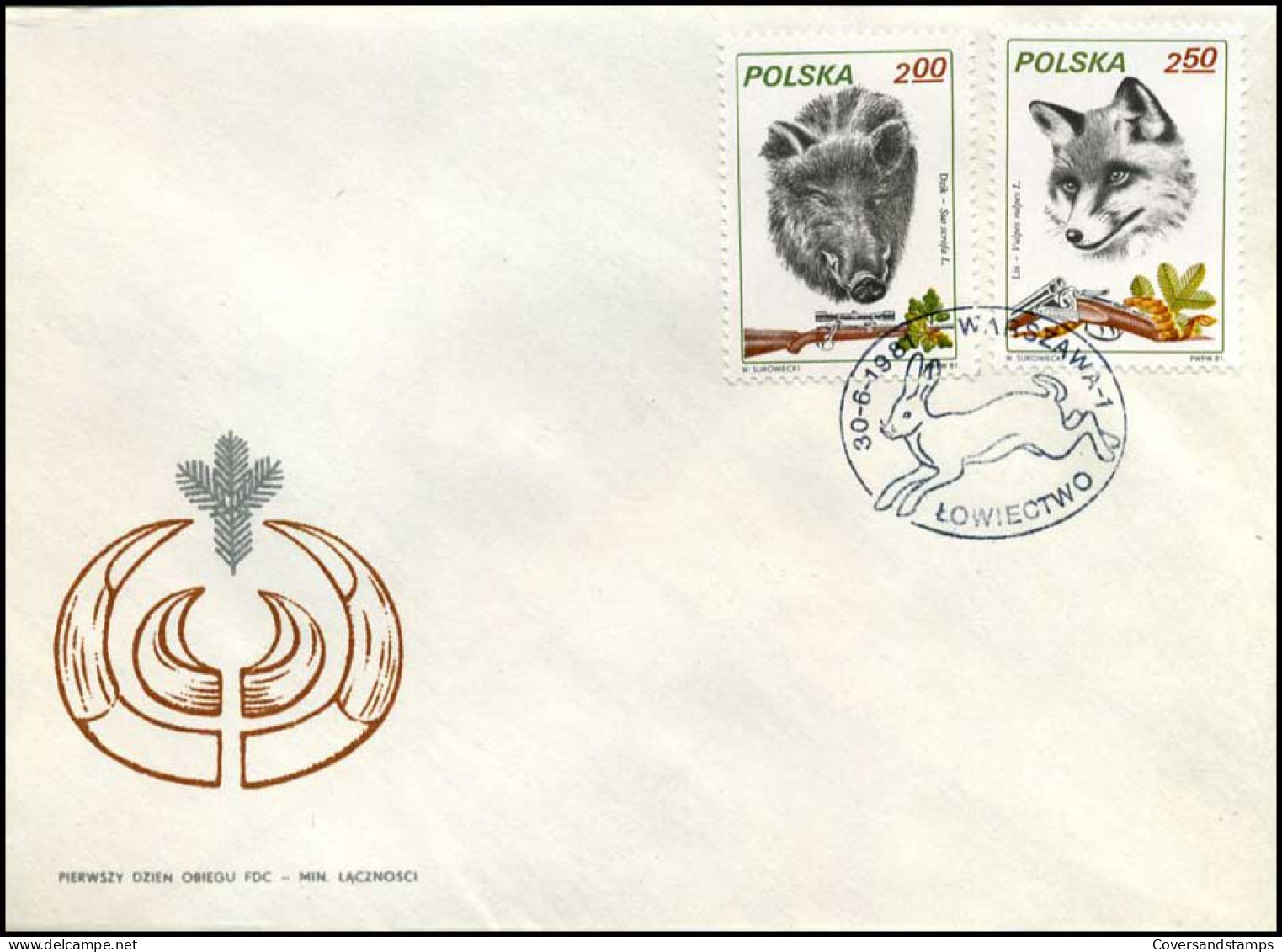 Polen - FDC - Wilde Dieren / Wild Animals - FDC