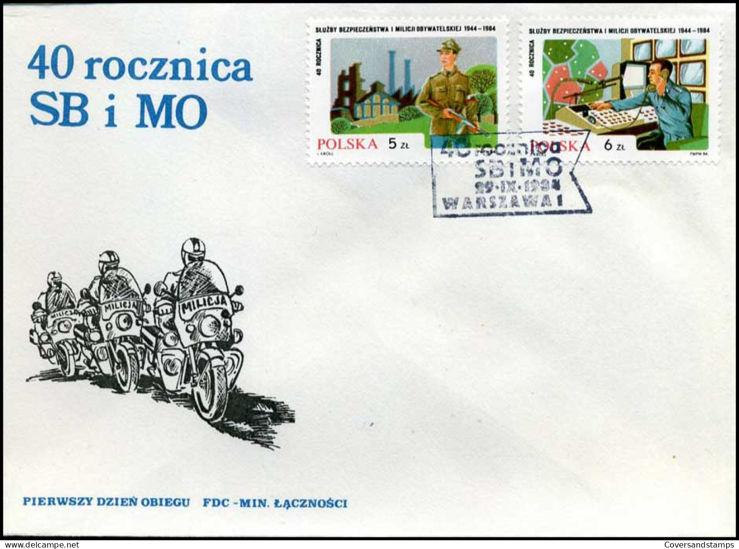 Polen - FDC - 40 Rocznica SB I MO - FDC