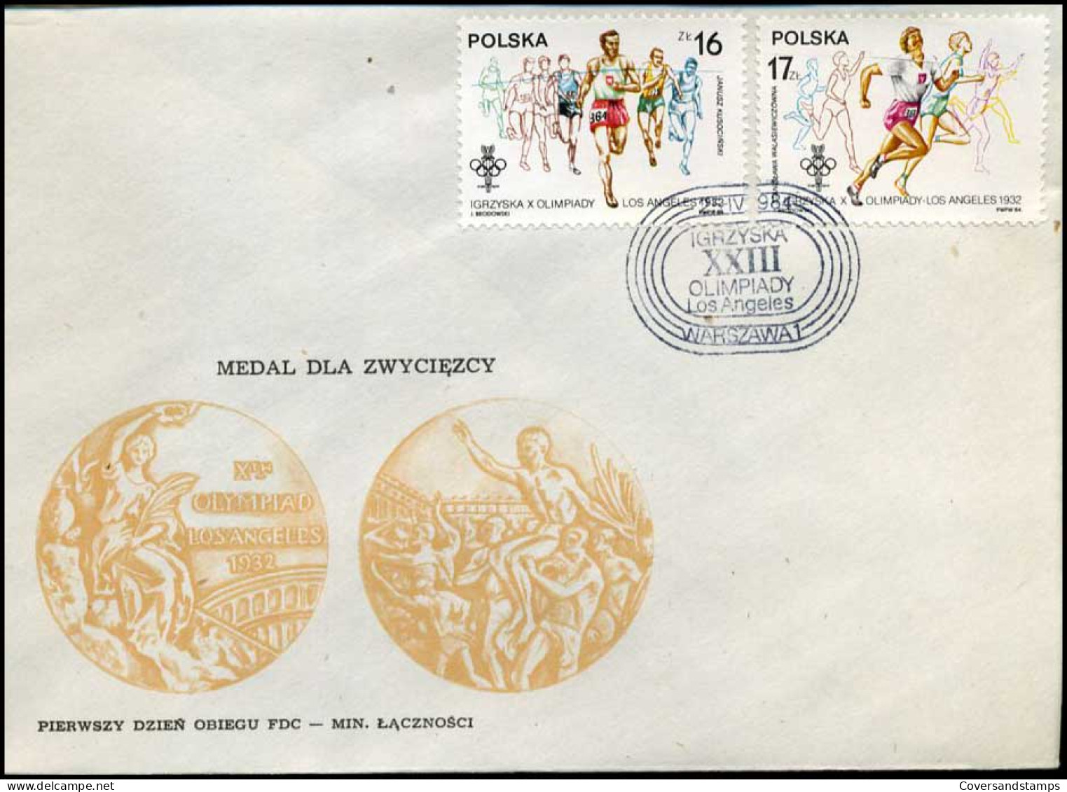 Polen - FDC - Olympische Spelen Los Angeles 1984 - FDC