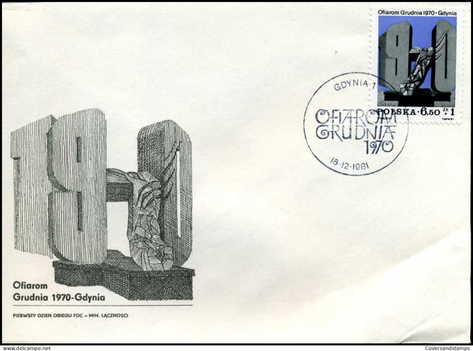 Polen - FDC -  Ofiarom Grudnia 1970 - Gdynia - FDC