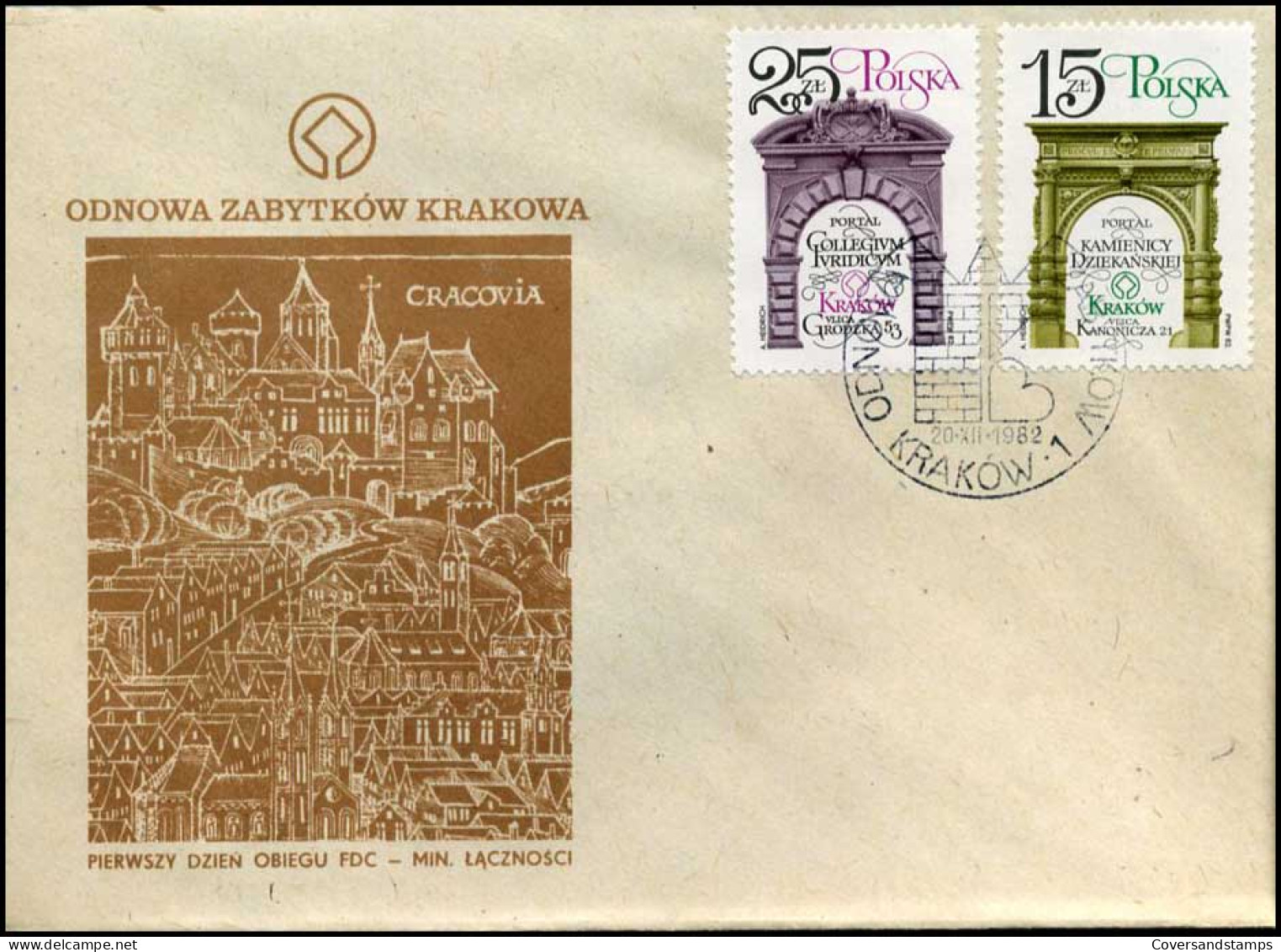 Polen - FDC -  Odnowa Zabytkow Krakowa - FDC