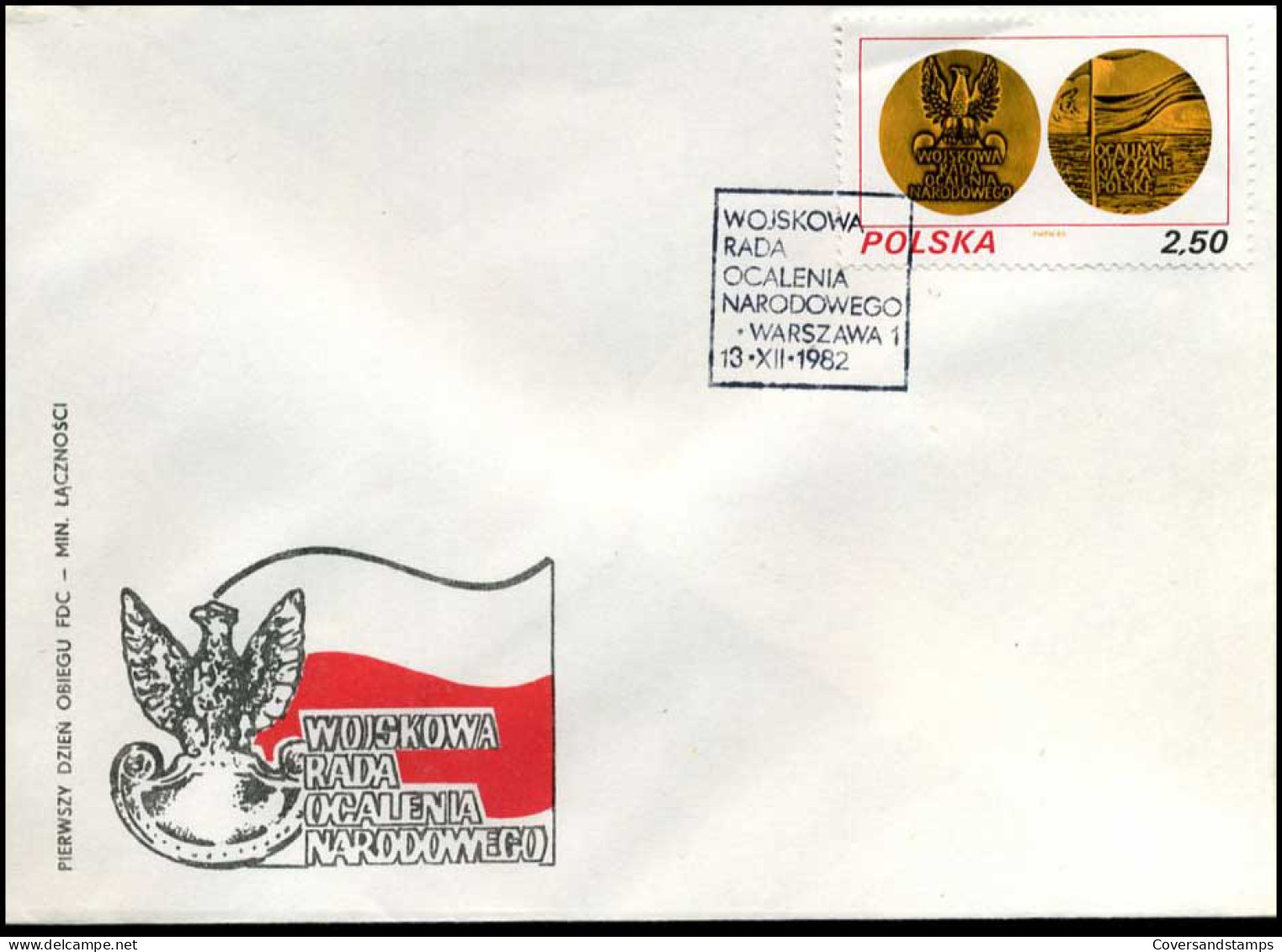 Polen - FDC -  Wojskowa Rada Ocalenia Narodowego - FDC