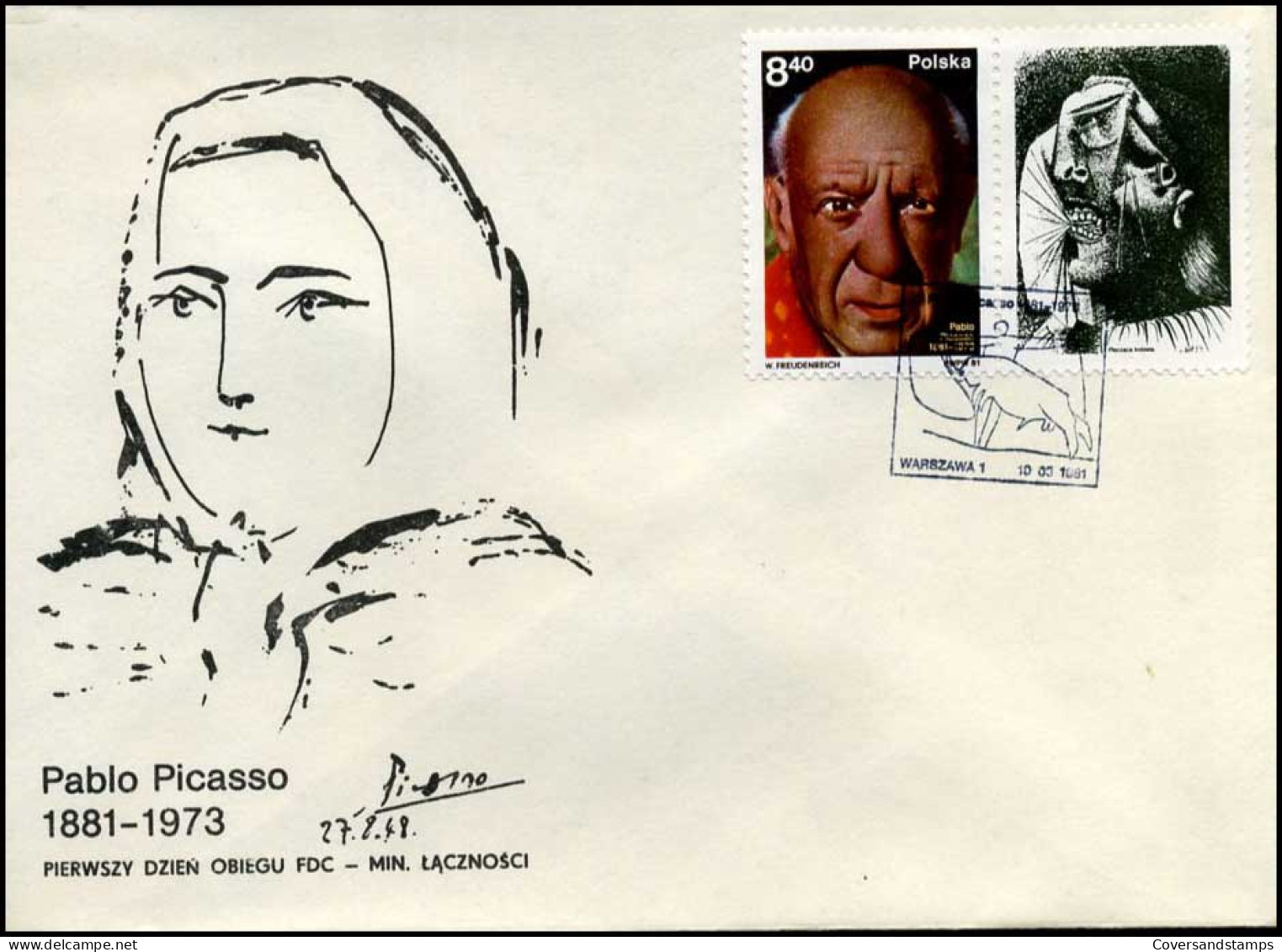 Polen - FDC -  Pablo Picasso - FDC