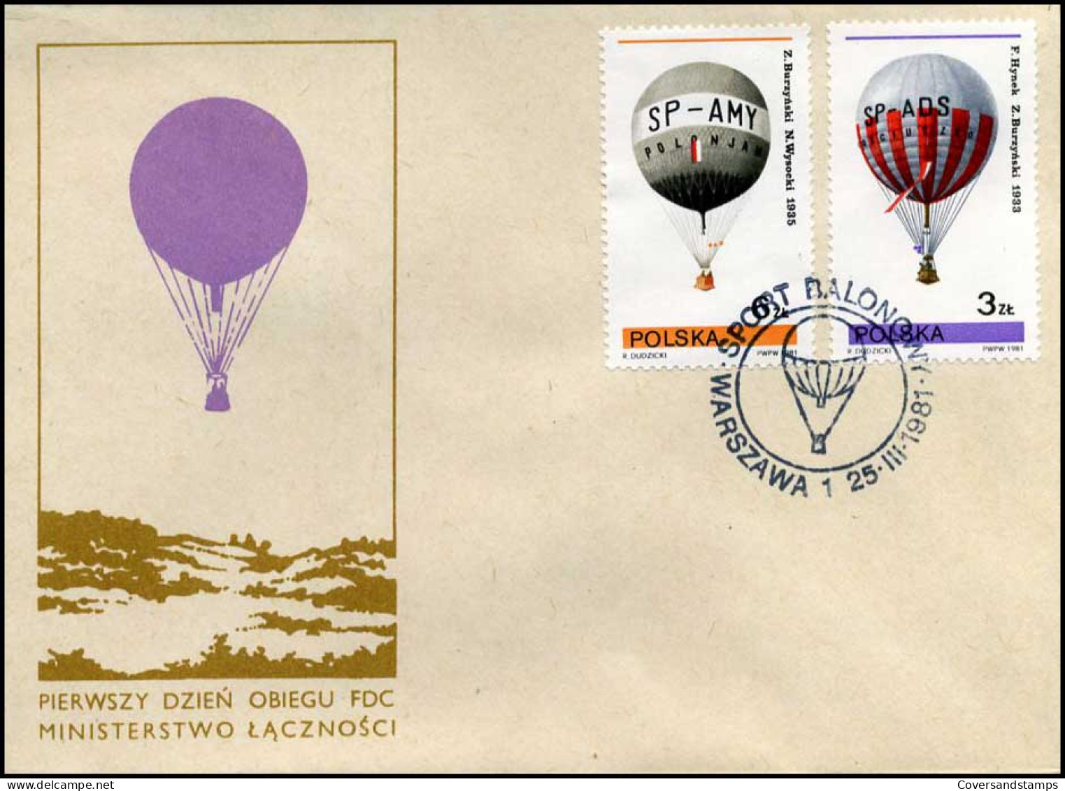 Polen - FDC -  Luchtballonnen / Hot Air Balloons - FDC