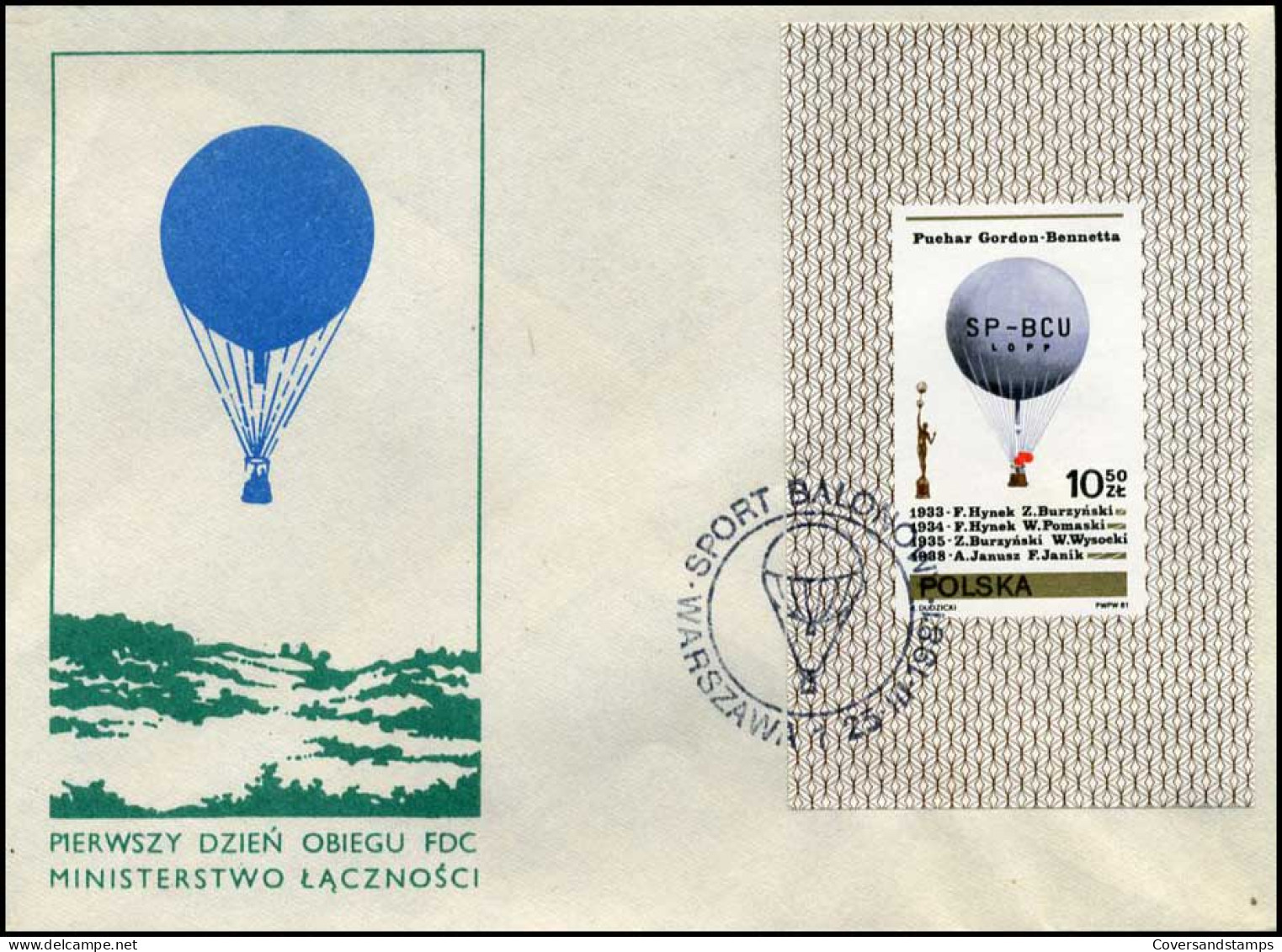 Polen - FDC -  Luchtballonnen / Hot Air Balloons - FDC