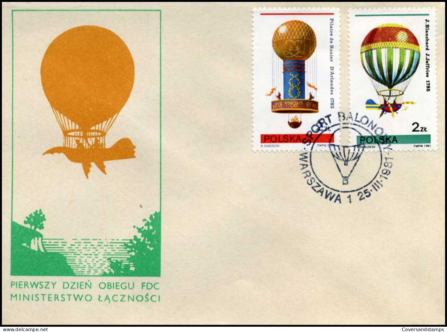 Polen - FDC -  Luchtballonnen / Hot Air Balloons - FDC