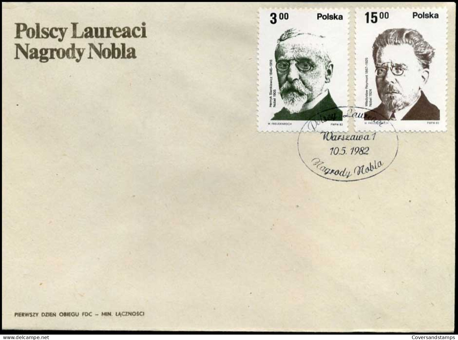 Polen - FDC -  Polscy Laureaci Nagrody Nobla - FDC