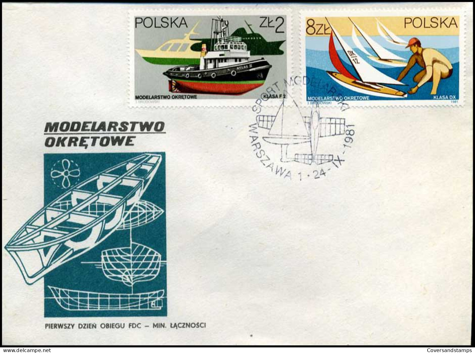 Polen - FDC -  Modelboten / Model Boats - FDC