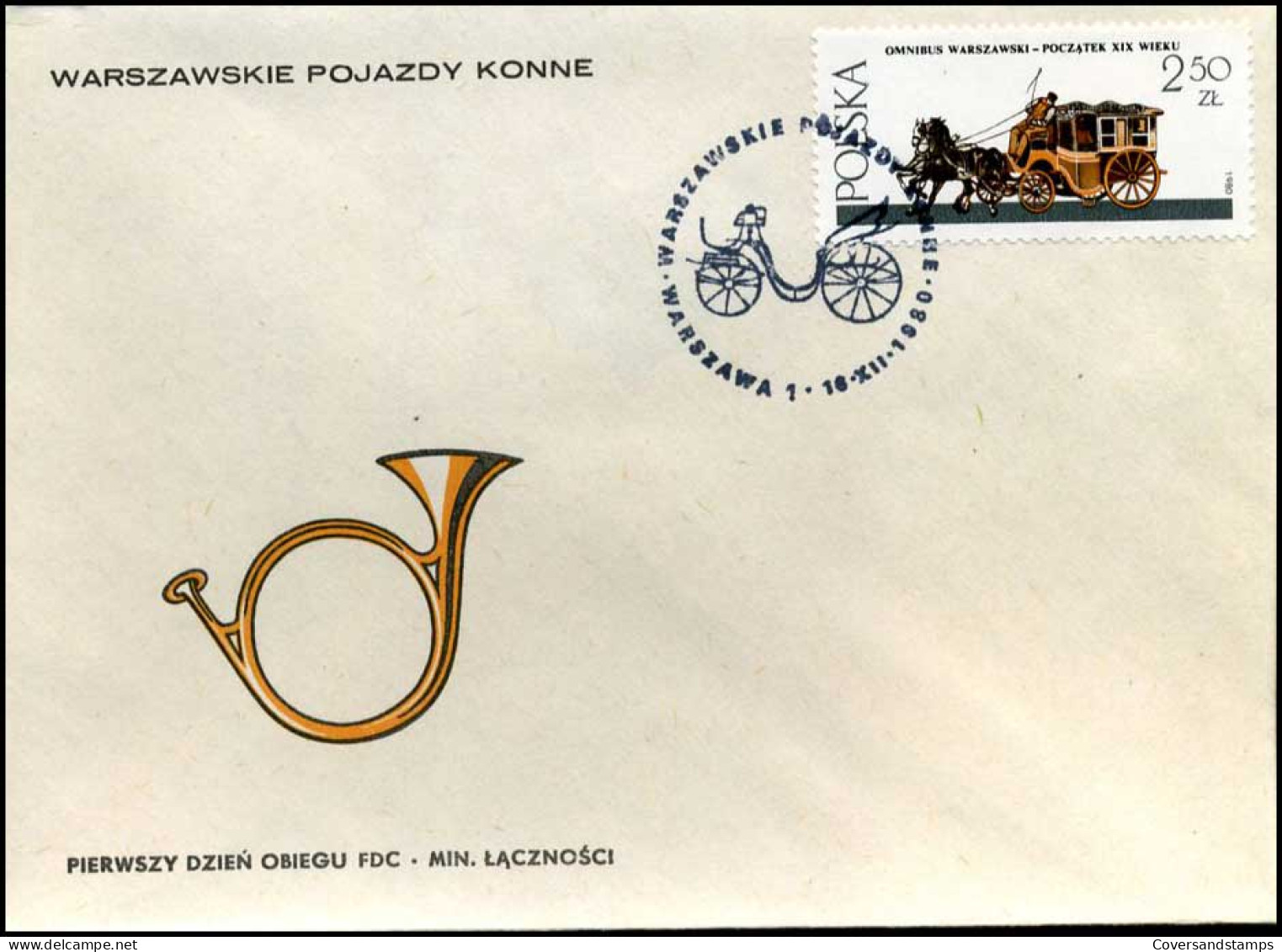 Polen - FDC -  Paard En Koets / Horse And Carriage - FDC