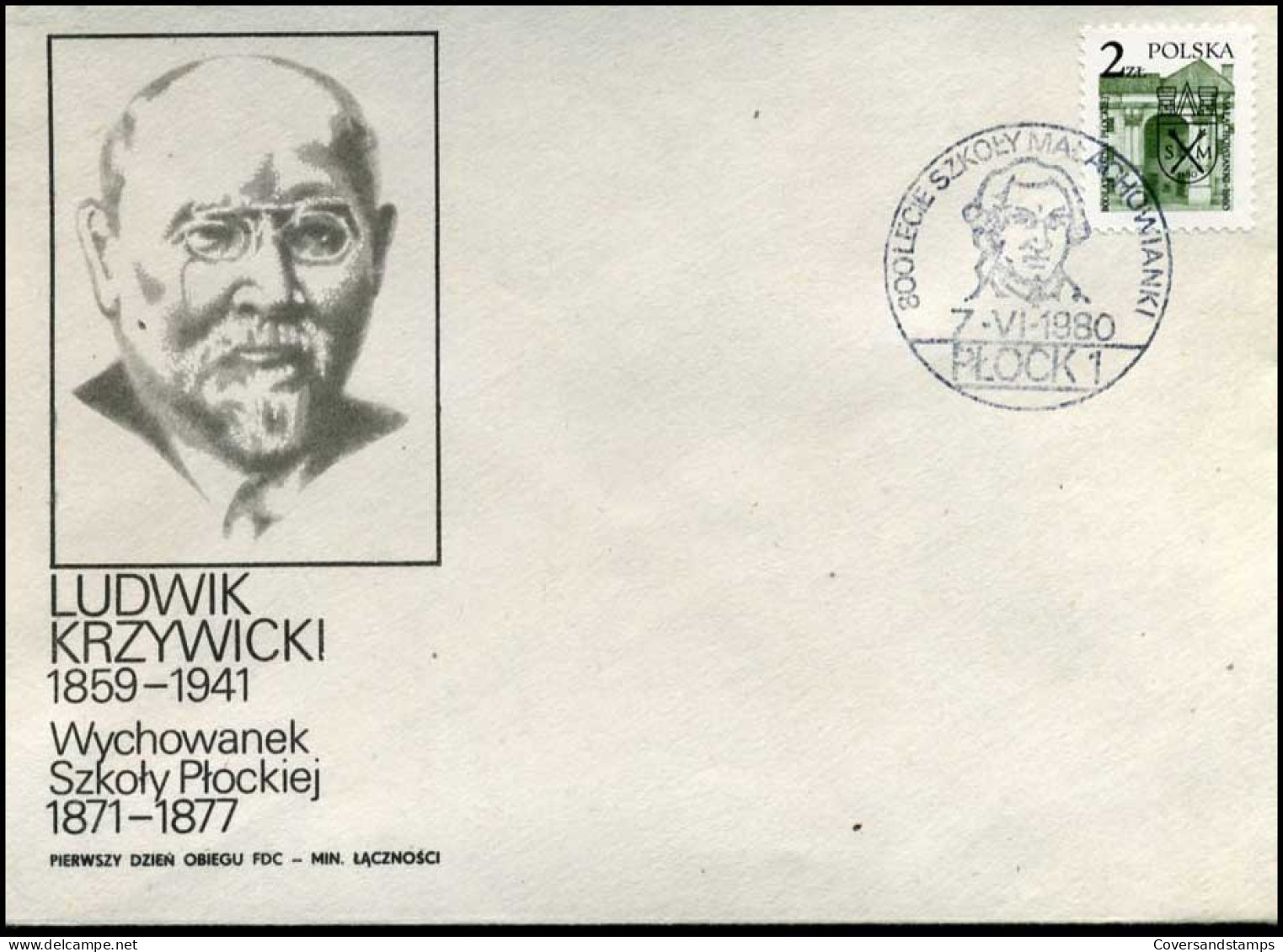 Polen - FDC -  Ludwik Krzywicki - FDC