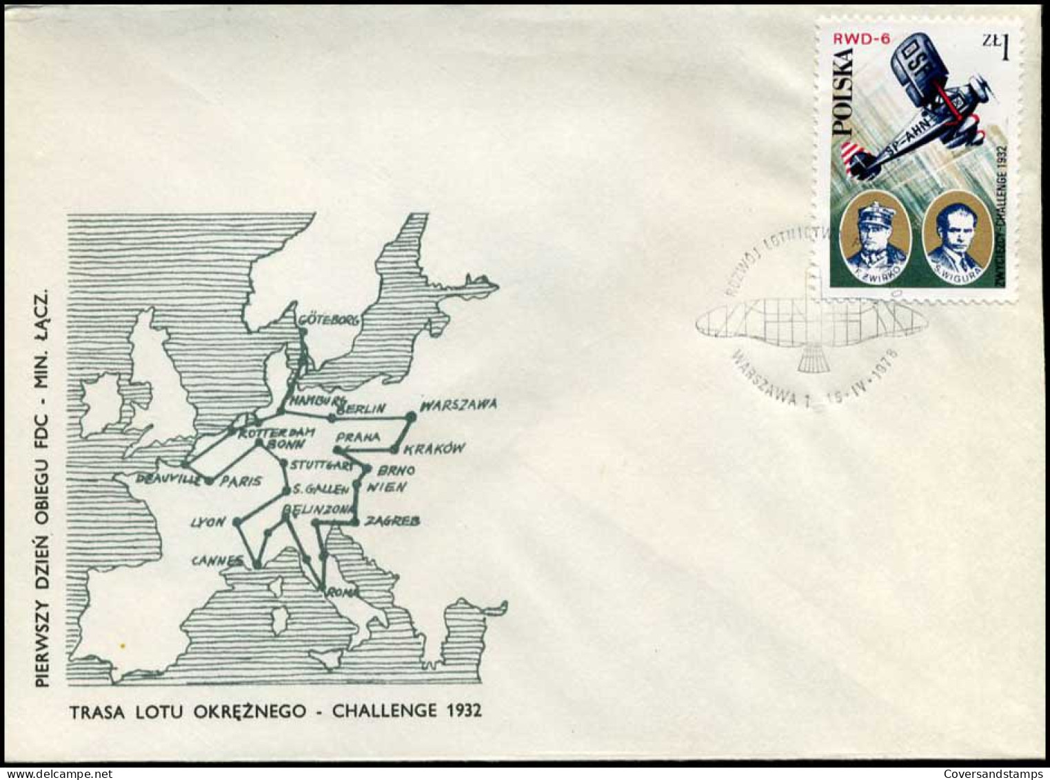 Polen - FDC -  Vliegtuig / Plane - FDC