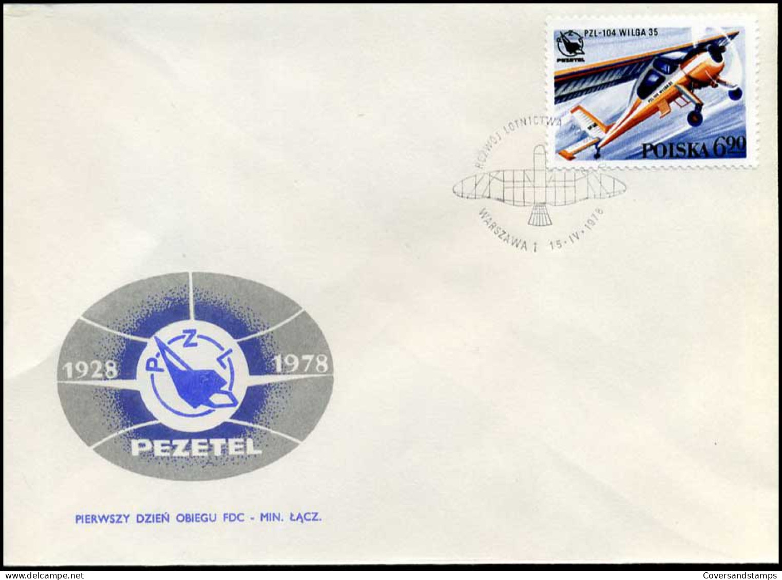 Polen - FDC -  Vliegtuig / Plane - FDC