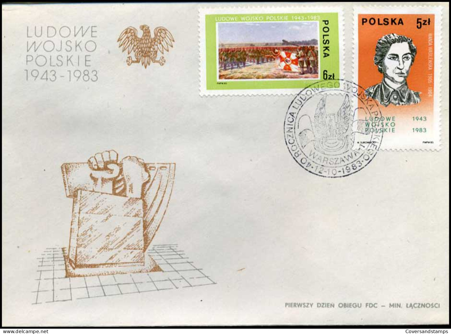 Polen - FDC -  Ludowe Wojsko Polskie 1943-1983 - FDC