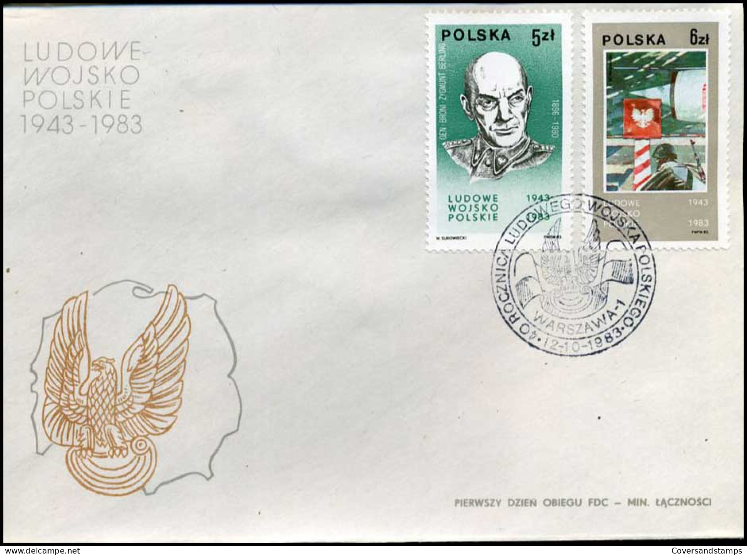 Polen - FDC -  Ludowe Wojsko Polskie 1943-1983 - FDC