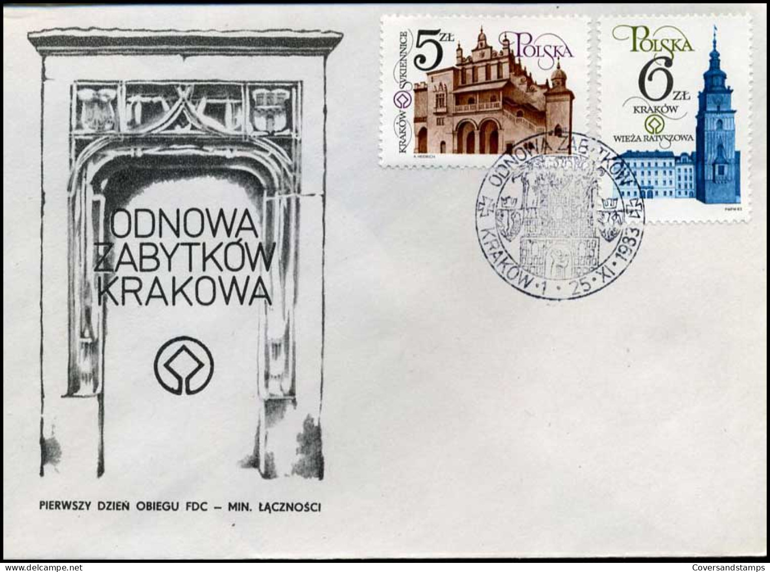 Polen - FDC -  Odnowa Zabytkow Krakowa - FDC