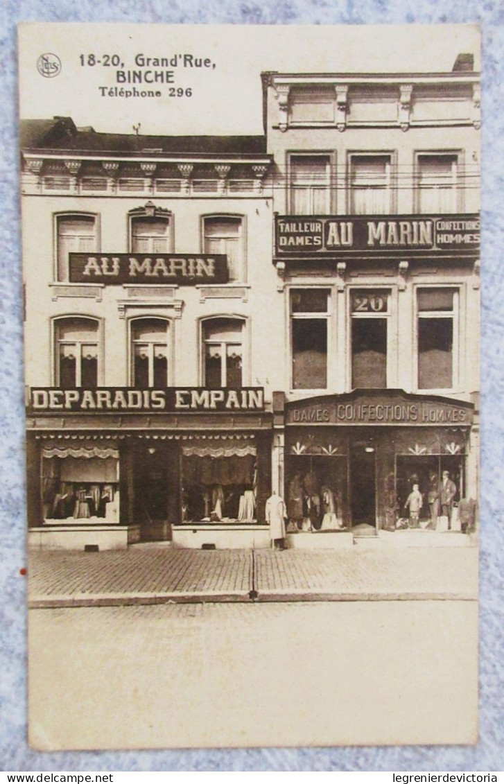 Binche Boutique Deparadis Empain " Au Marin "  Grand'Rue 18-20 Grand Rue Confections Tailleur - Binche