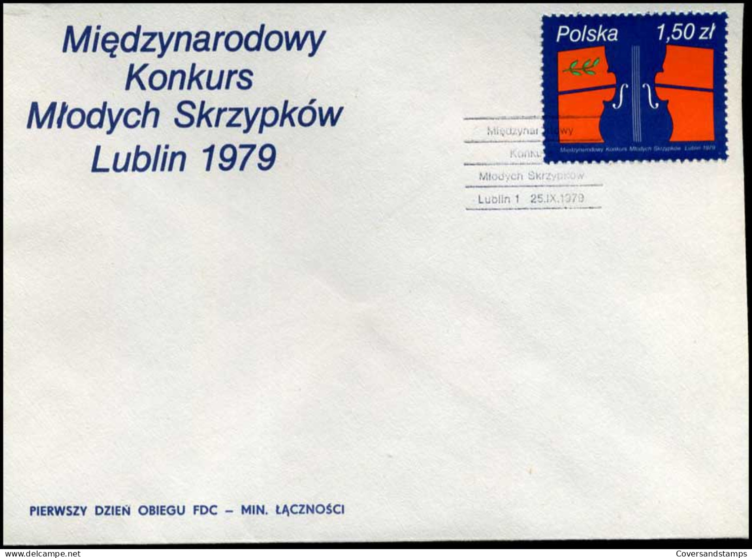 Polen - FDC -  Miedzynarodowy Konkurs Mlodych Skrzypkow Lublin 1979 - FDC
