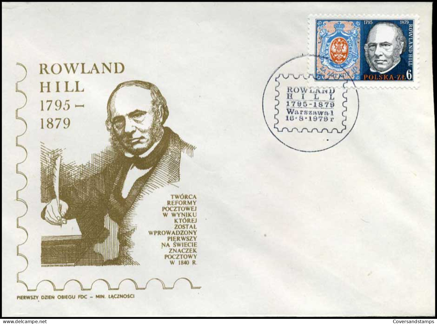 Polen - FDC -  Rowland Hill - FDC