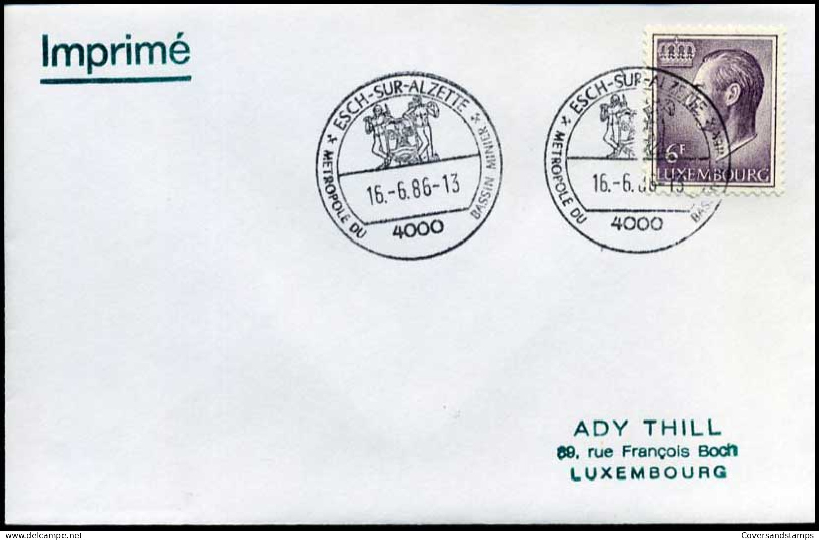 Luxembourg - Lettre Imprimé - Briefe U. Dokumente
