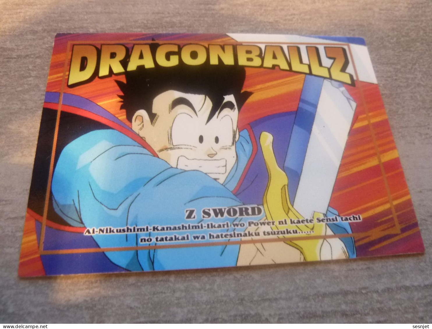 Dragon Ball Z - Sword - Card Number 33 - Son Gohan - Editions Made In Japan - - Dragonball Z