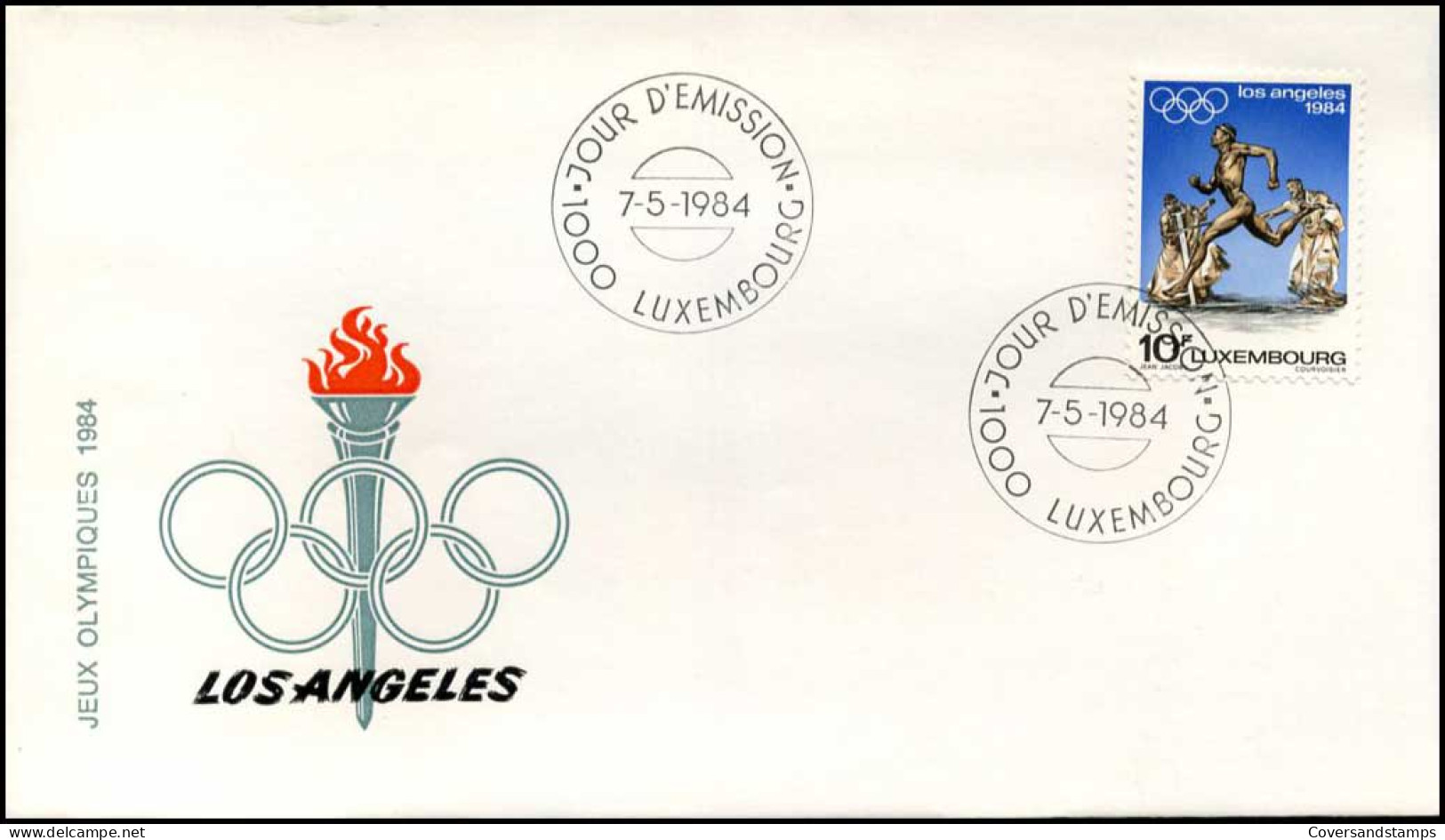 Luxembourg - FDC - Jeux Olympiques Los Angeles 1984 - FDC