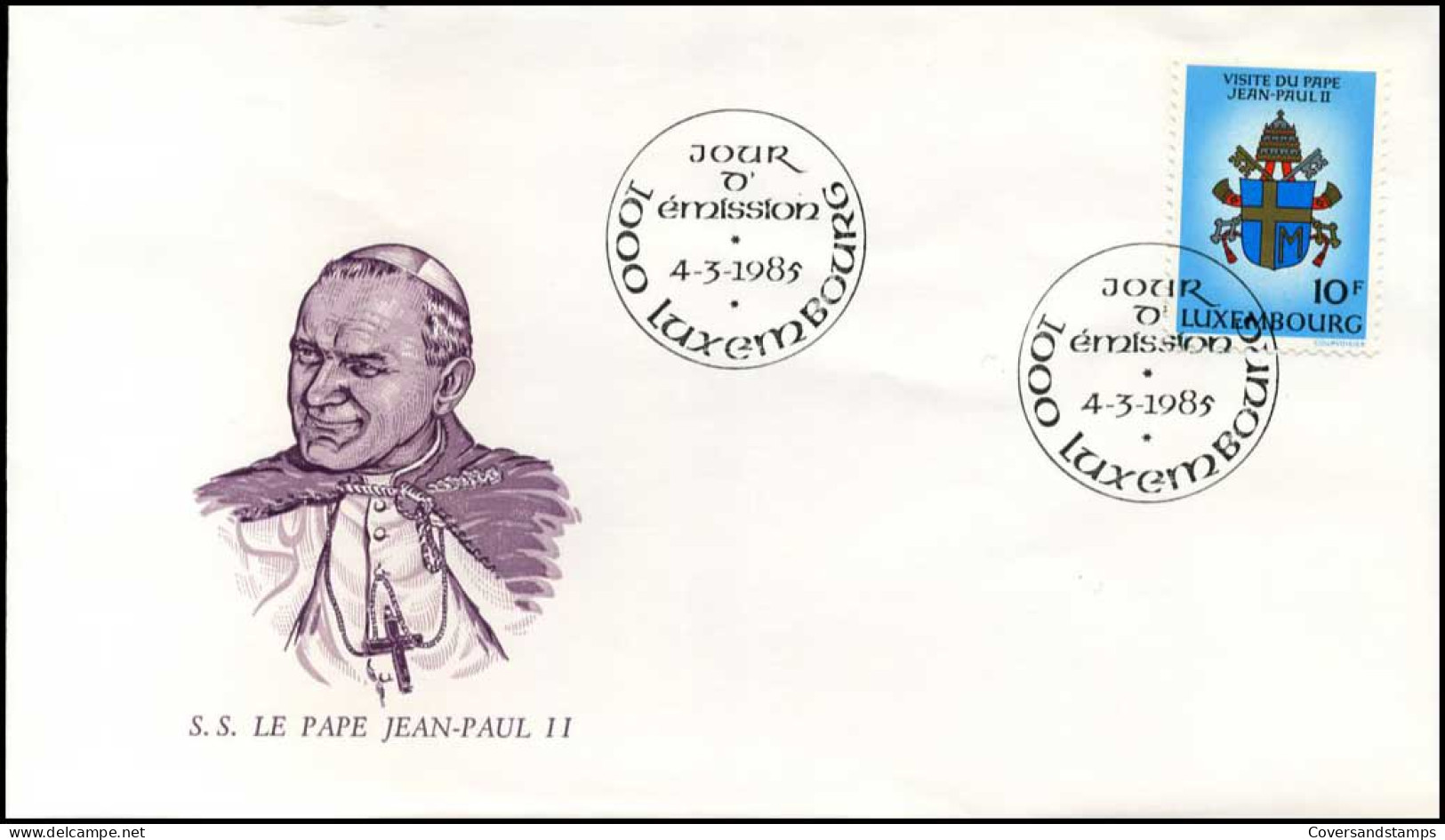 Luxembourg - FDC - S.S. Le Pape Jean-Paul II - FDC