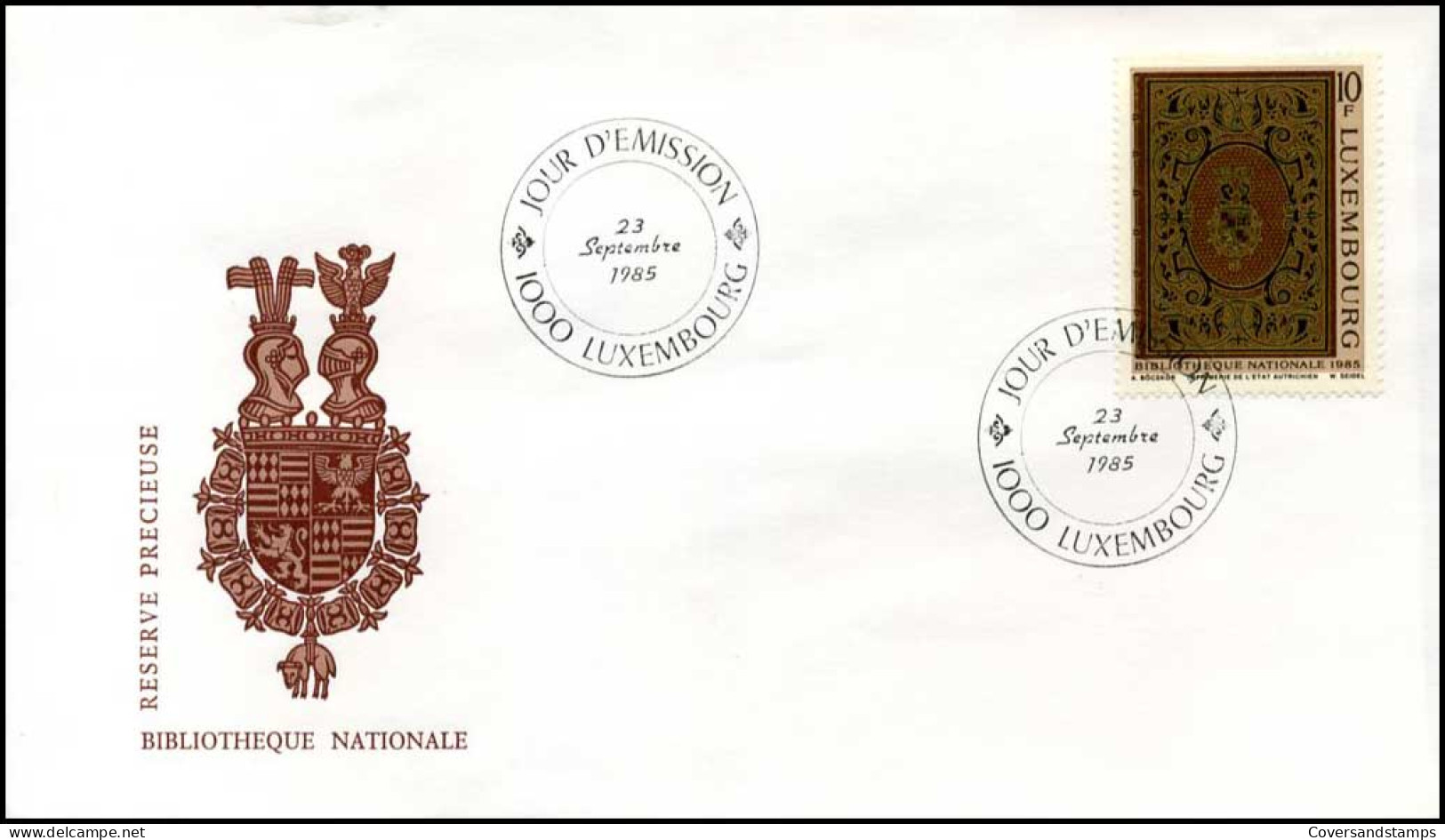 Luxembourg - FDC - Bibliothèque Nationale - FDC