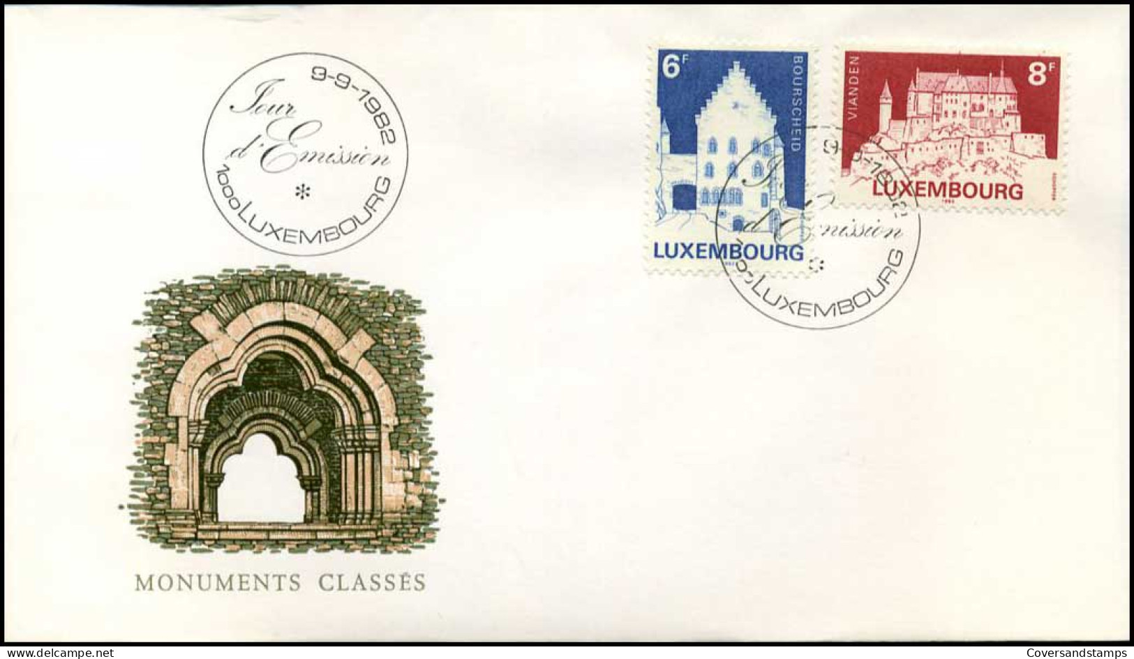 Luxembourg - FDC - Monuments Classés - FDC