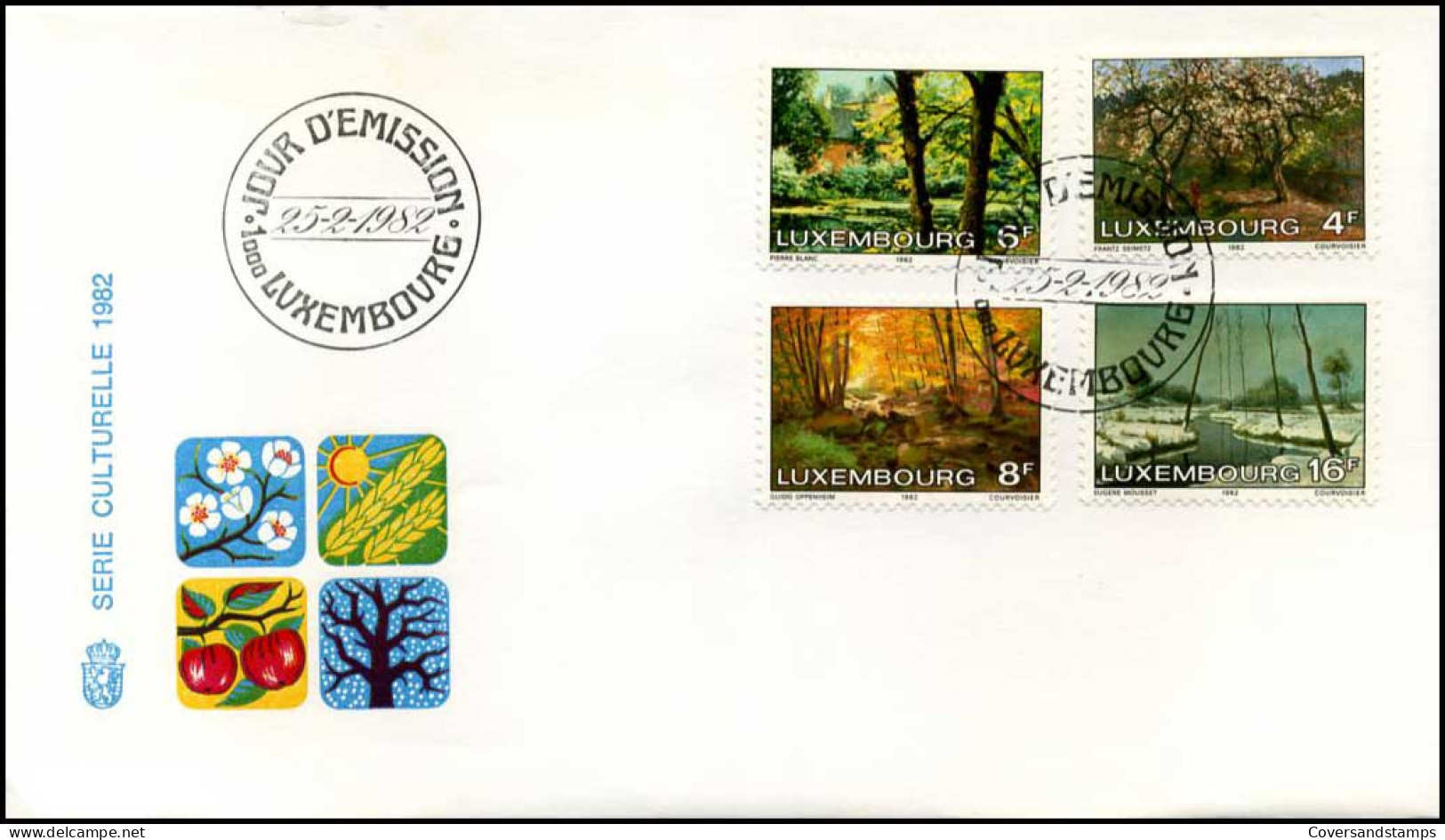 Luxembourg - FDC - Serie Culturelle 1982 - FDC