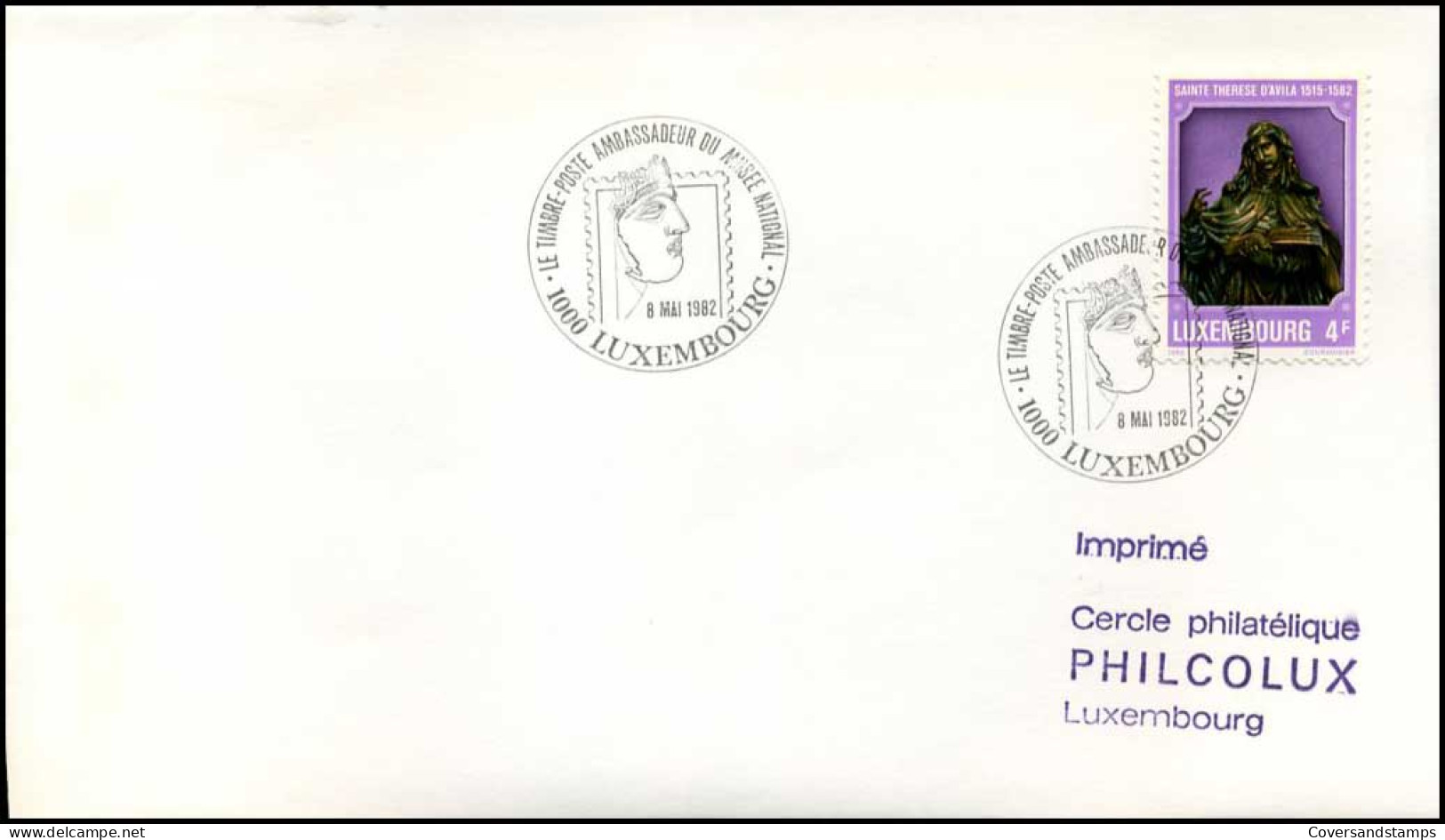 Luxembourg - FDC - Ainte Therese D'Avila - FDC