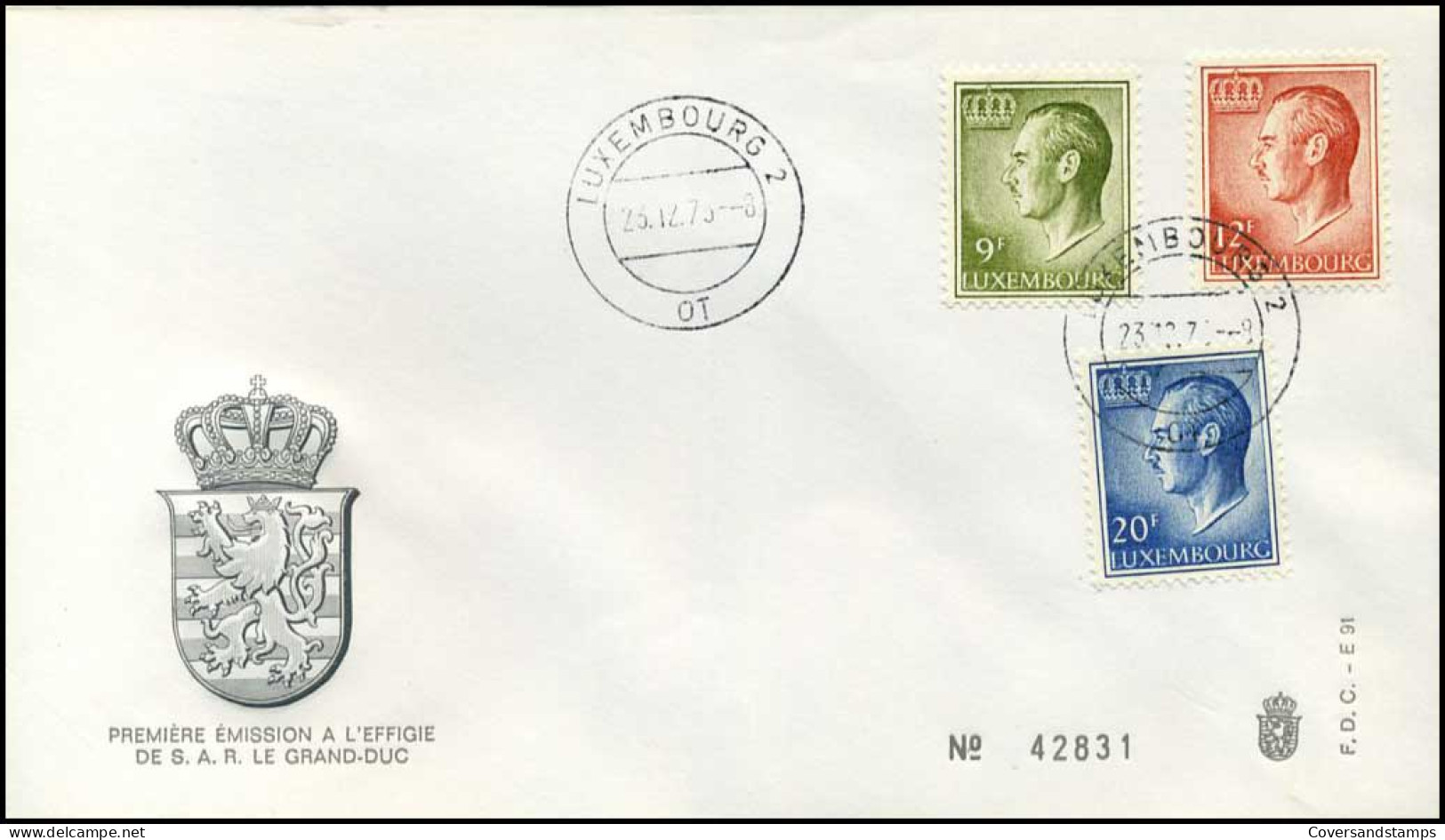 Luxembourg - FDC - Grand Duc - FDC