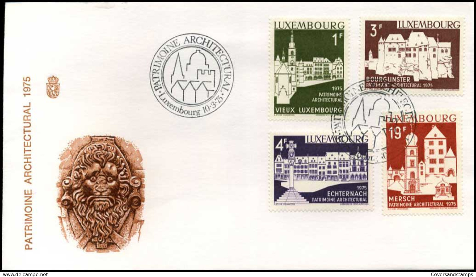 Luxembourg - FDC - Patrimoine Architectural 1975 - FDC