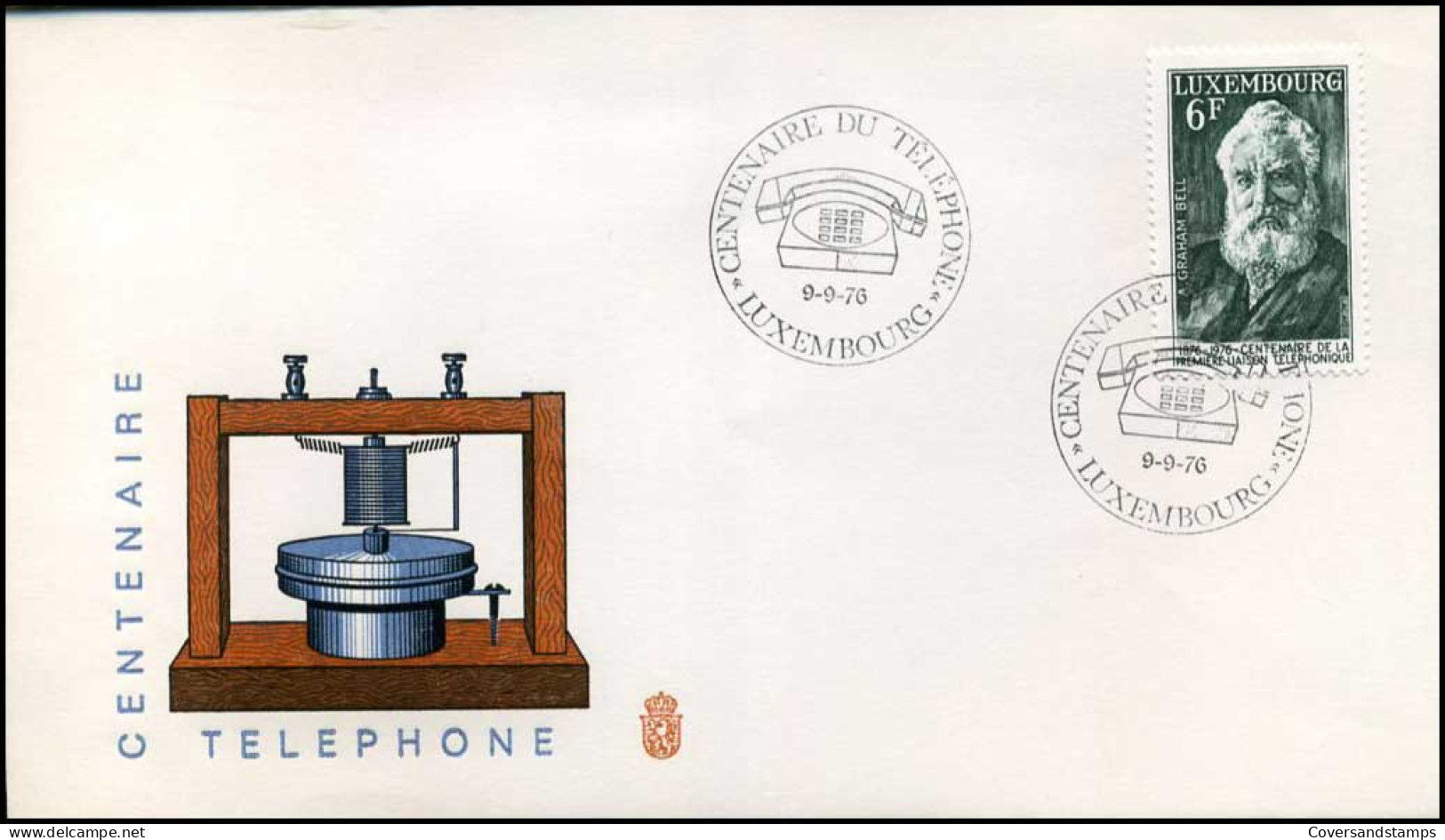 Luxembourg - FDC - Centenaire Telephone - FDC