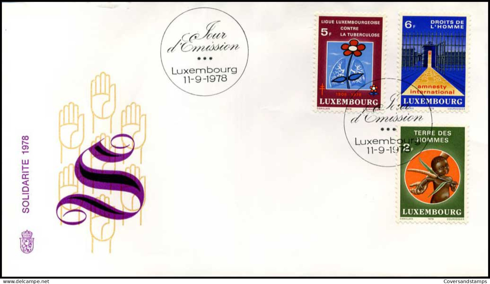 Luxembourg - FDC - Solidarite 1978 - FDC