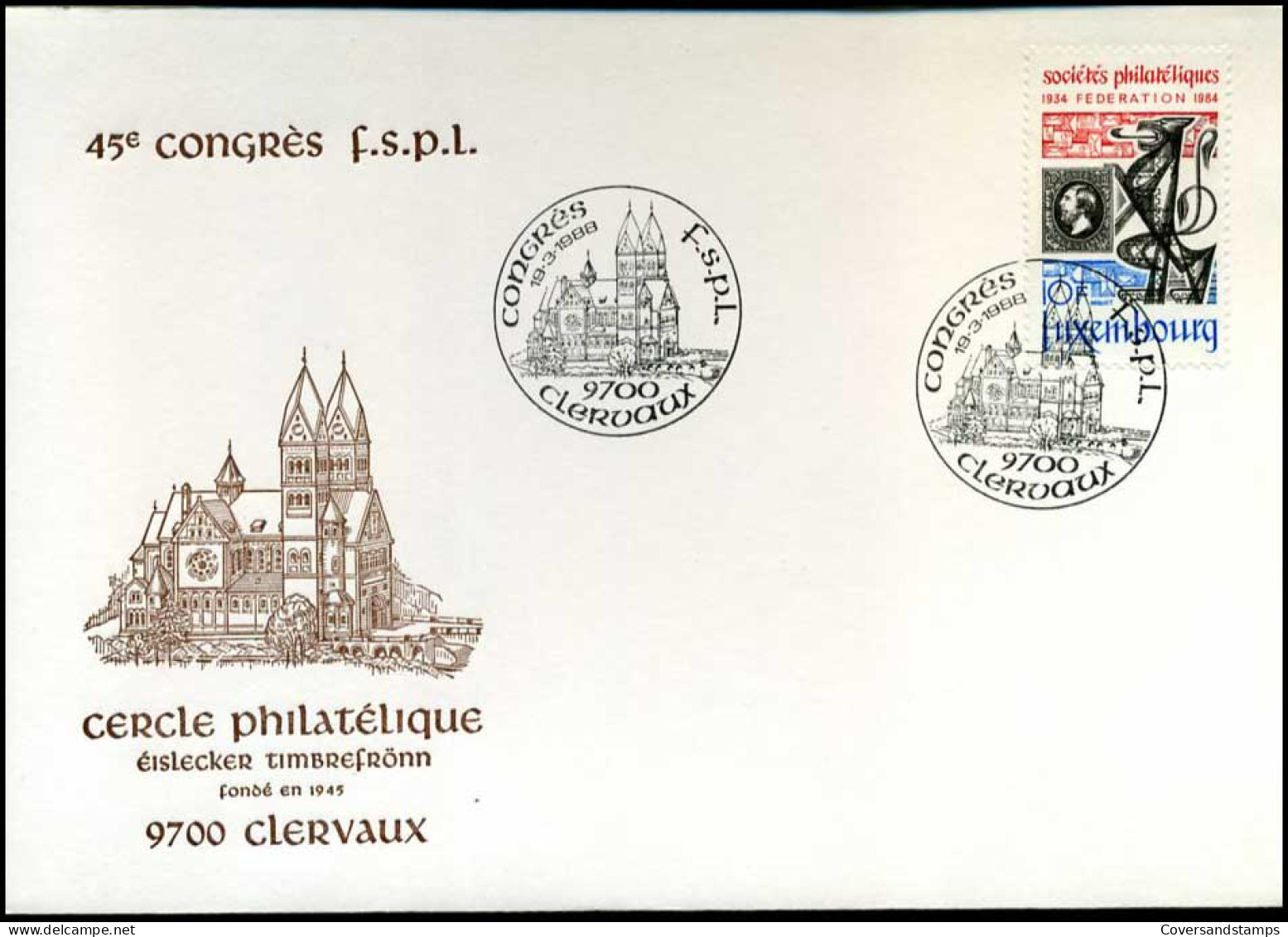 Luxembourg - FDC - Societes Philateliques - FDC